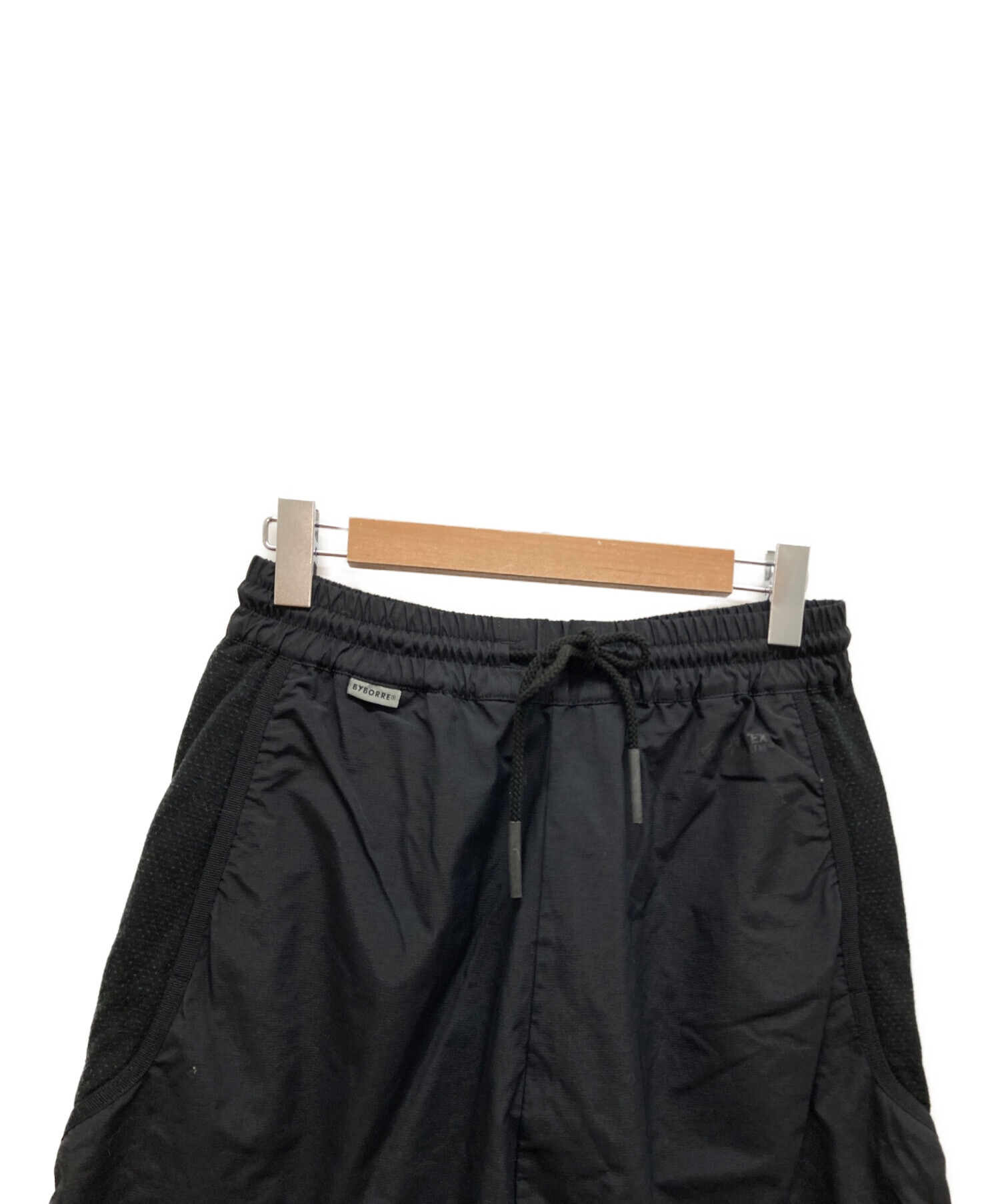 BYBORRE (バイボレ) GORE WEIGHT MAP CROPPED PANTS ブラック サイズ:L
