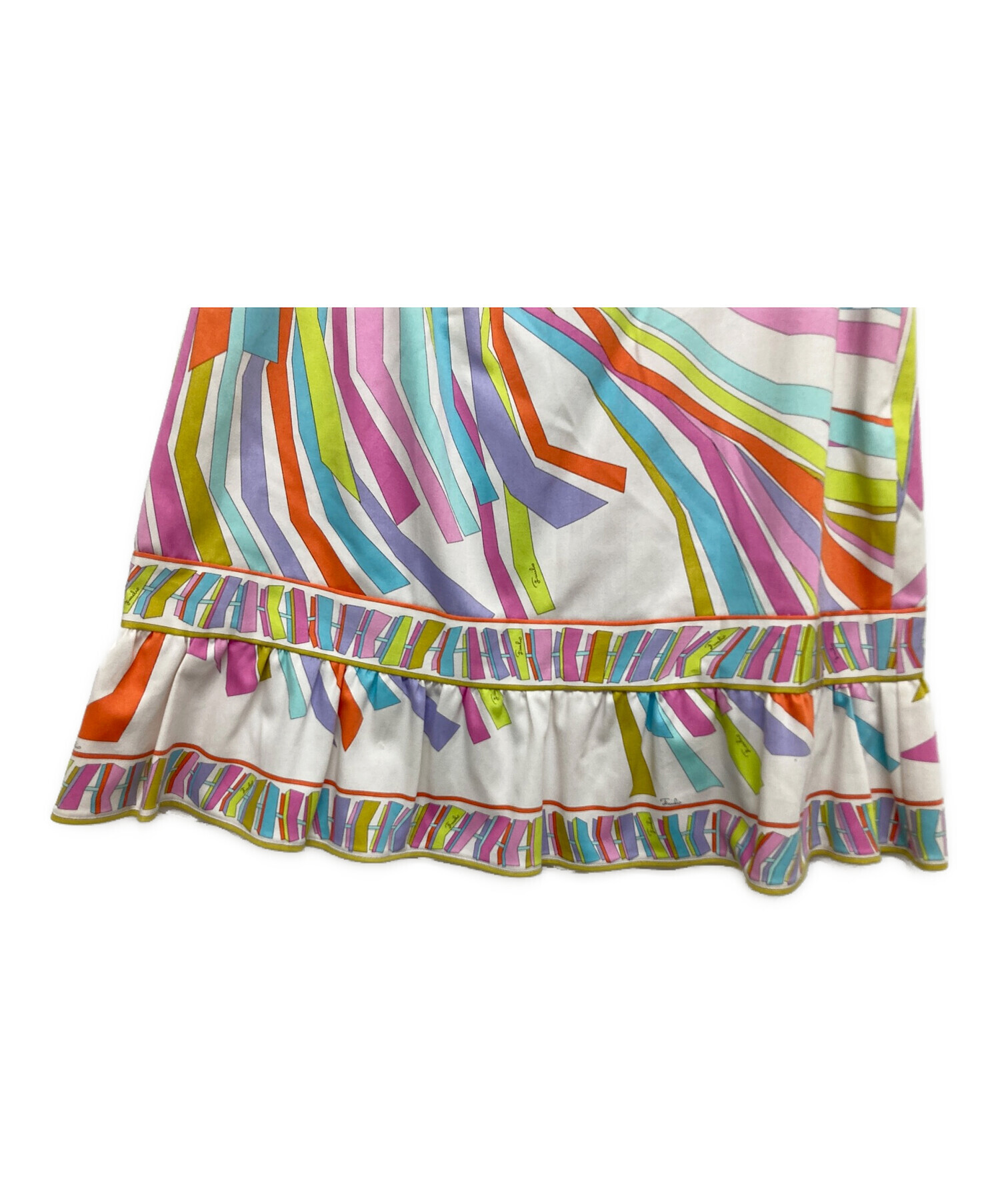 中古・古着通販】Emilio Pucci (エミリオ プッチ) スカート ホワイト  