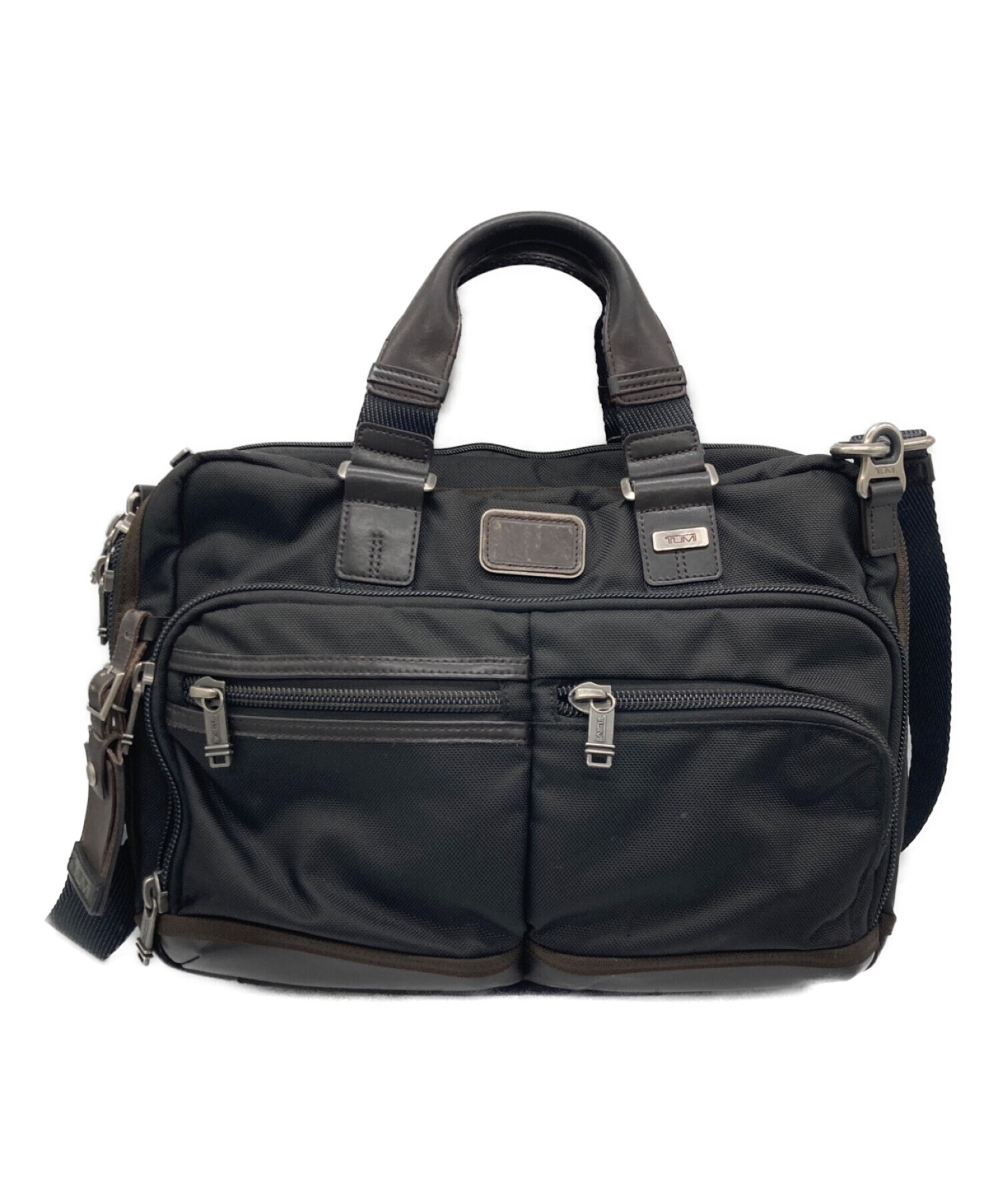 TUMIビジネスバッグ トゥミ 26133DB ハイエンドモデル リミテッド エディション ビジネスバッグ ハンドバッグ ブリーフケース ラウンドファスナー 超大容量 ロゴ  イニシャル 限定モデル ブラック ブラウン ナイロン レザー TUMI - メルカリ