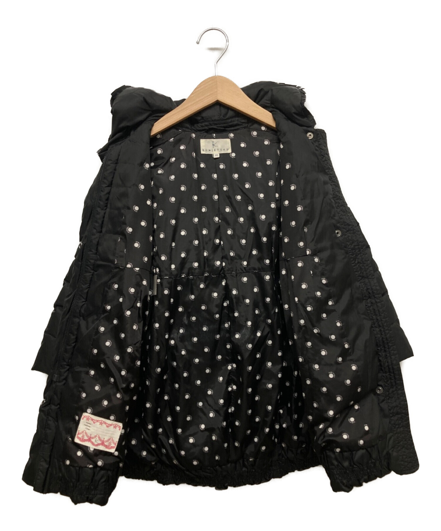 中古・古着通販】KUMIKYOKU (クミキョク) ダウンコート ブラック  