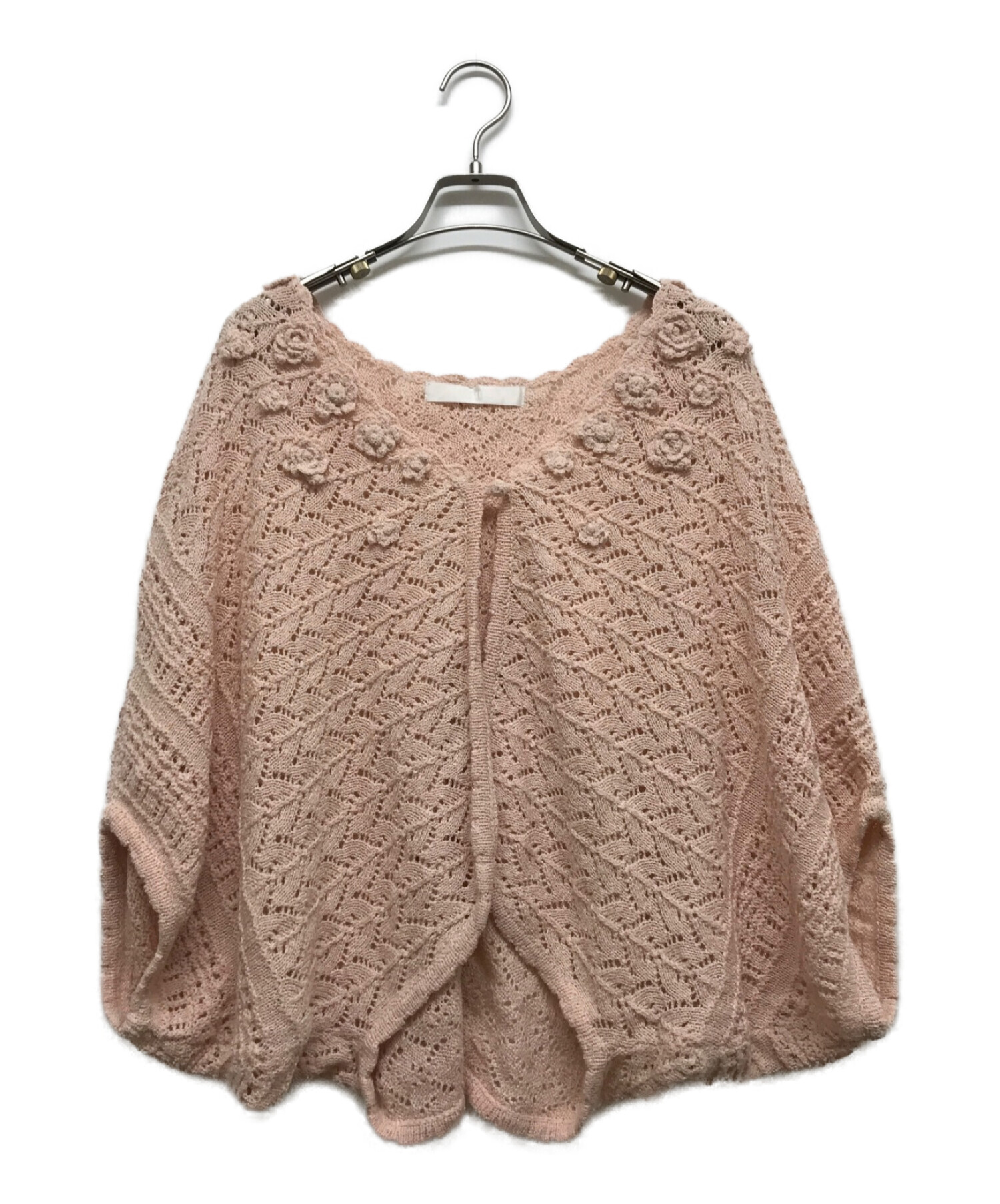 中古・古着通販】PINK HOUSE (ピンクハウス) ニットケープ ピンク 