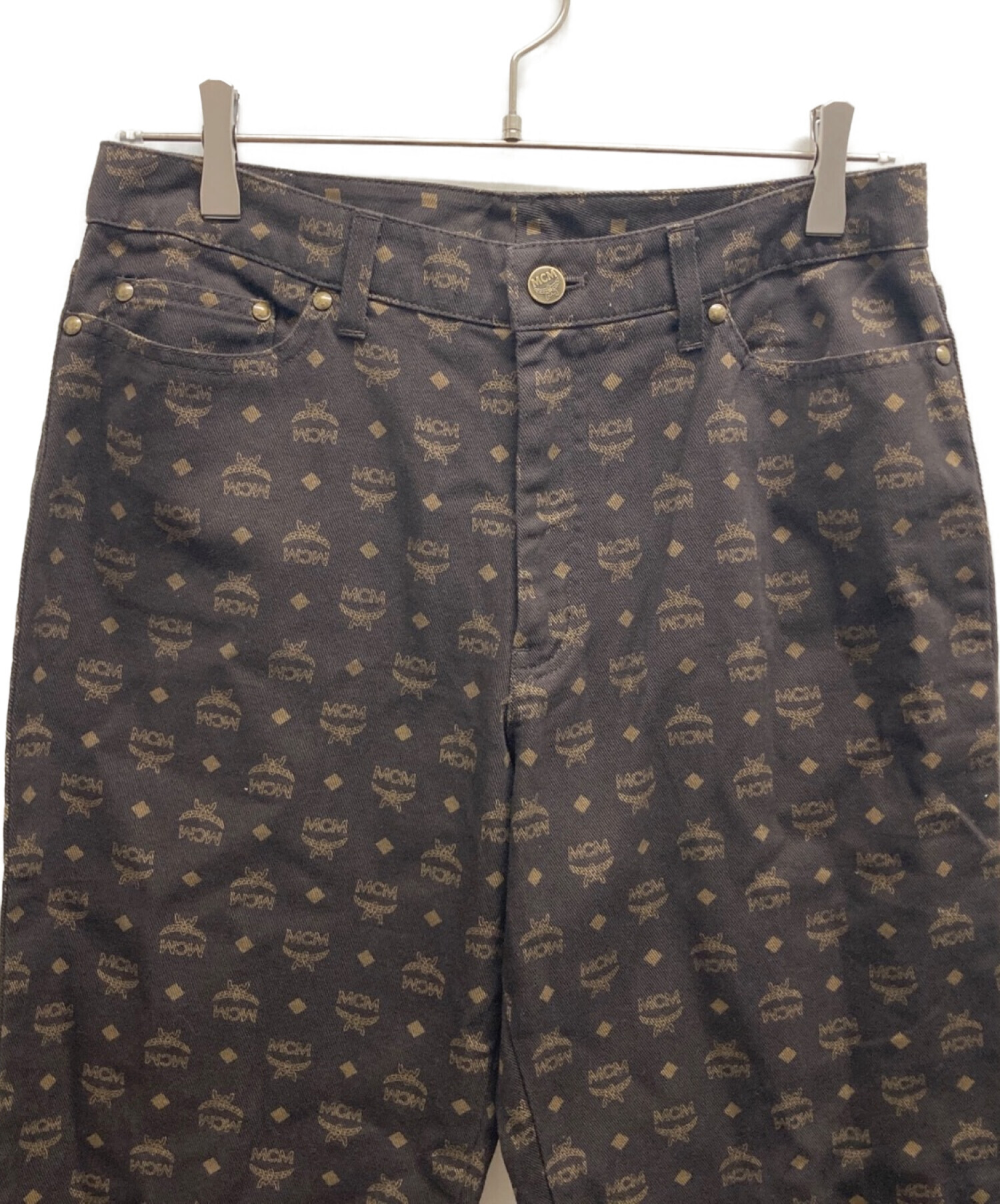 中古・古着通販】MCM (エムシーエム) 総柄パンツ ブラウン サイズ:73 