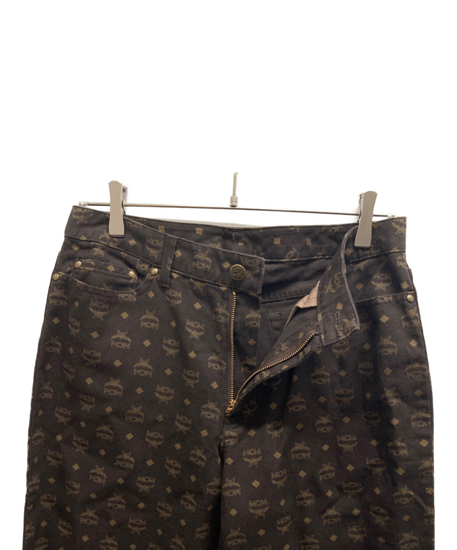 中古・古着通販】MCM (エムシーエム) 総柄パンツ ブラウン サイズ:73 