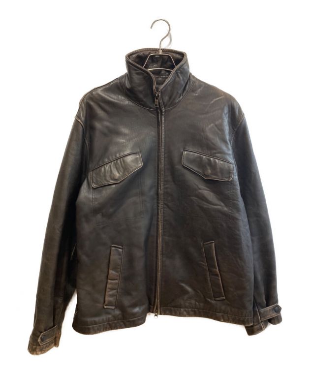 中古・古着通販】NAUTICA (ノーティカ) レザージャケット ブラウン 