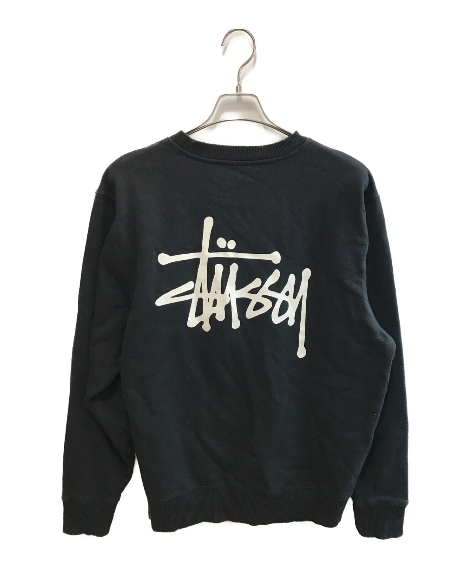 中古・古着通販】stussy (ステューシー) ロゴスウェット ブラック 