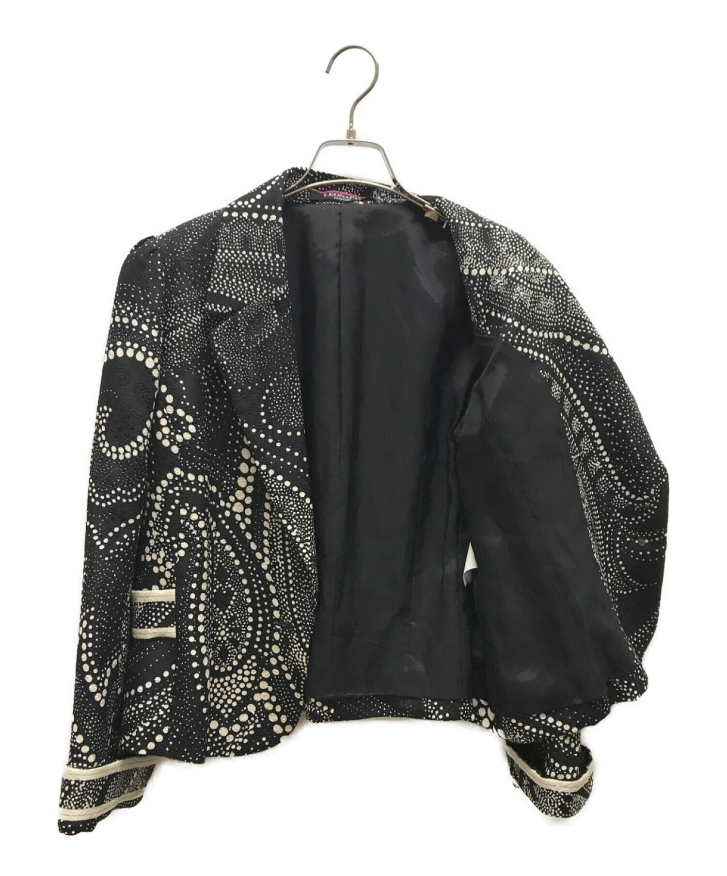 中古・古着通販】LEONARD (レオナール) 総柄ジャケット ブラック 