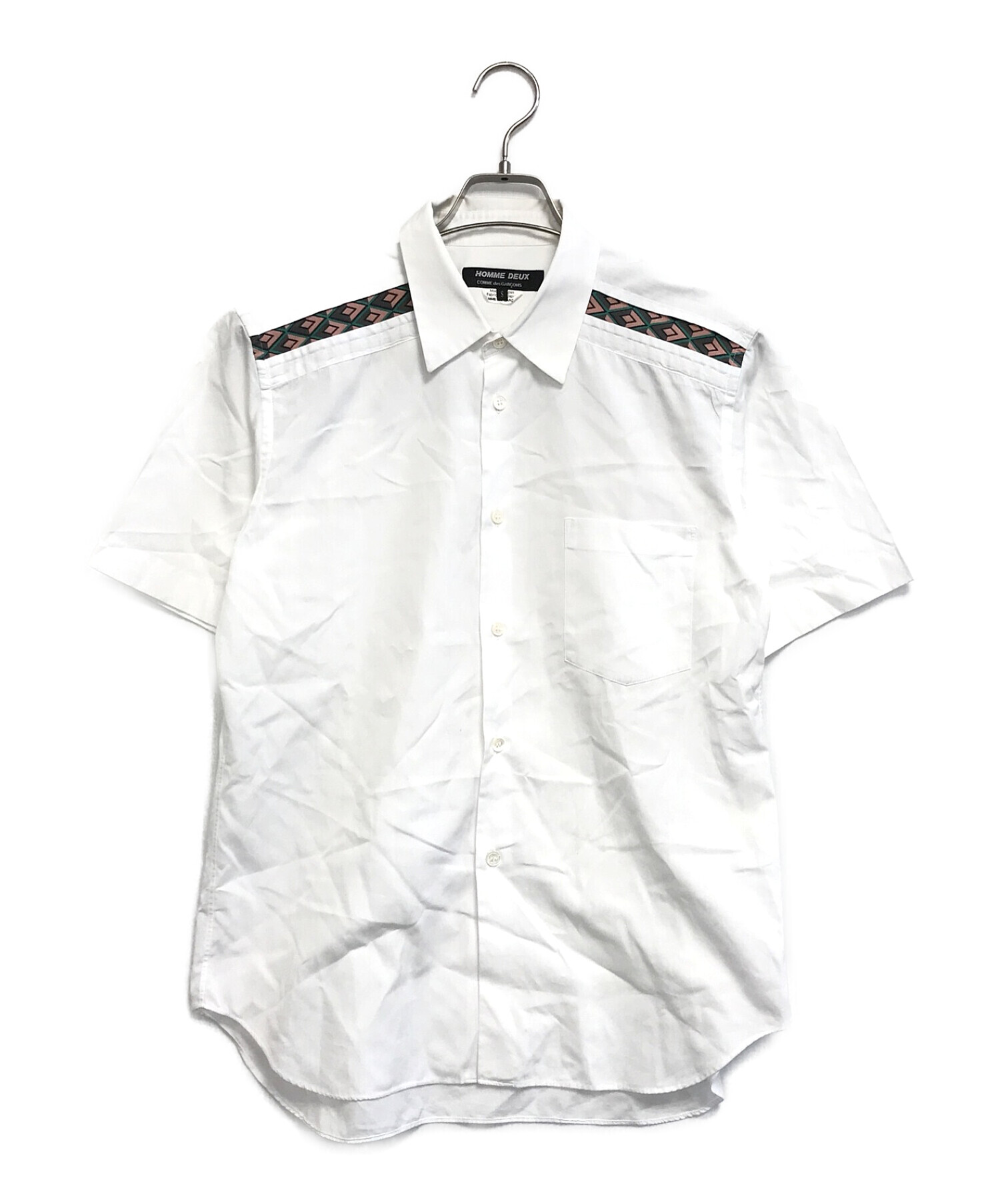 コムデギャルソンオムドゥ 半袖シャツ 白-JJJ maktub tシャツ white 