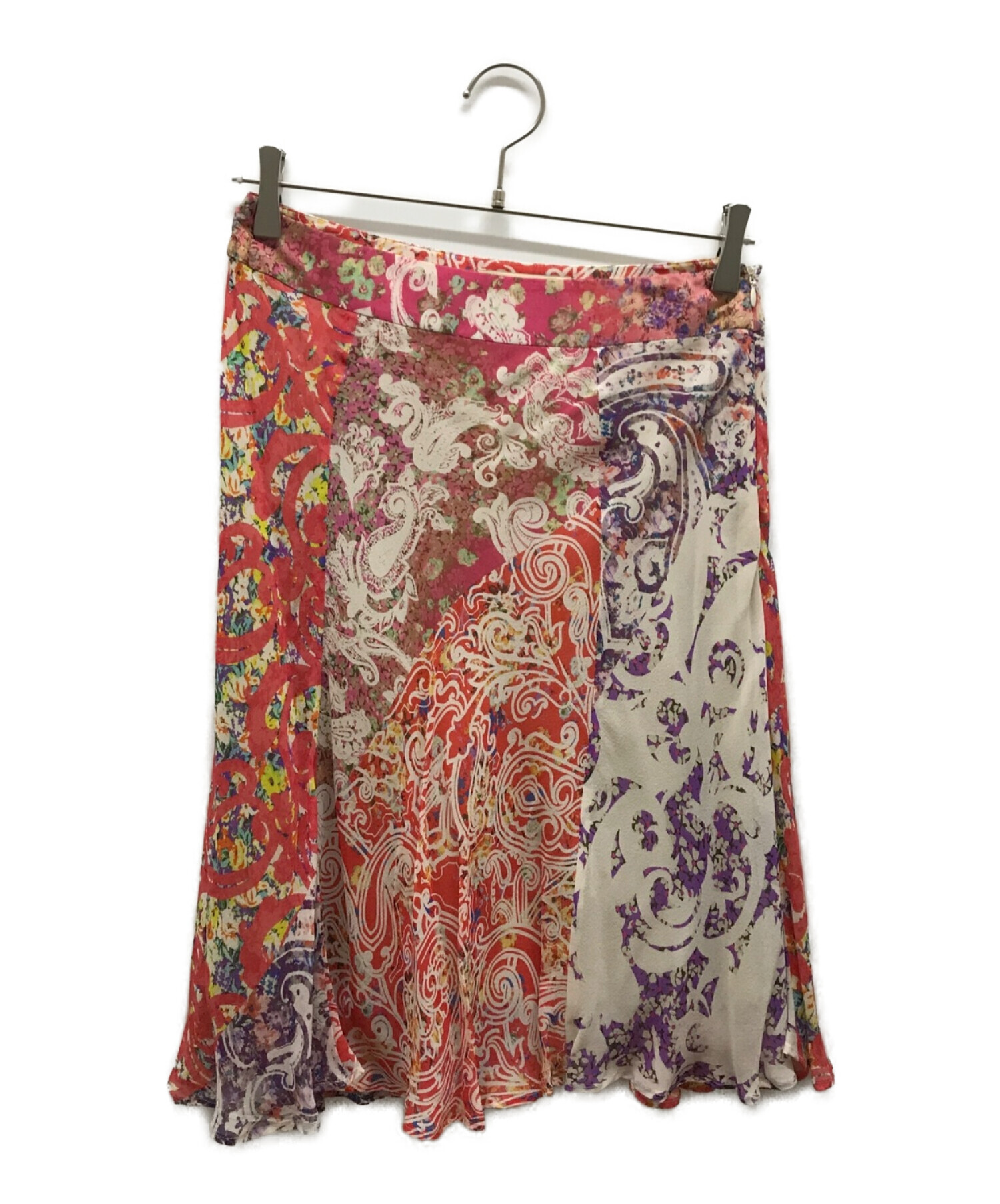中古・古着通販】ETRO (エトロ) シルクスカート ピンク サイズ:42 