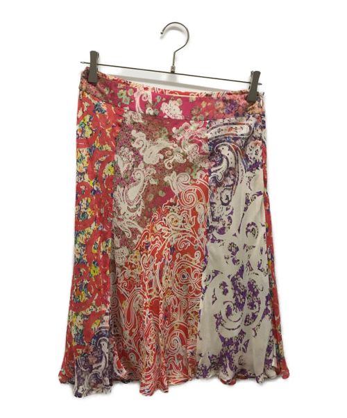 中古・古着通販】ETRO (エトロ) シルクスカート ピンク サイズ:42  