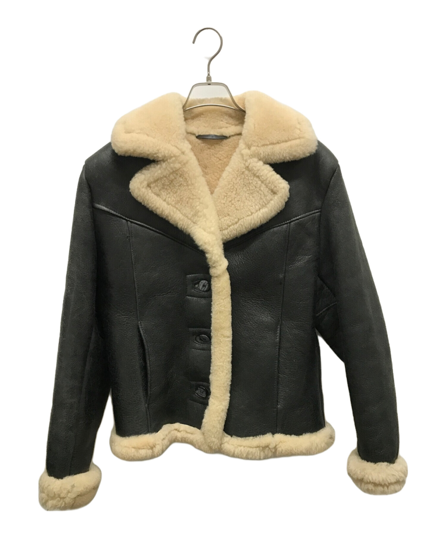 中古・古着通販】Schott (ショット) ムートンジャケット ブラック 