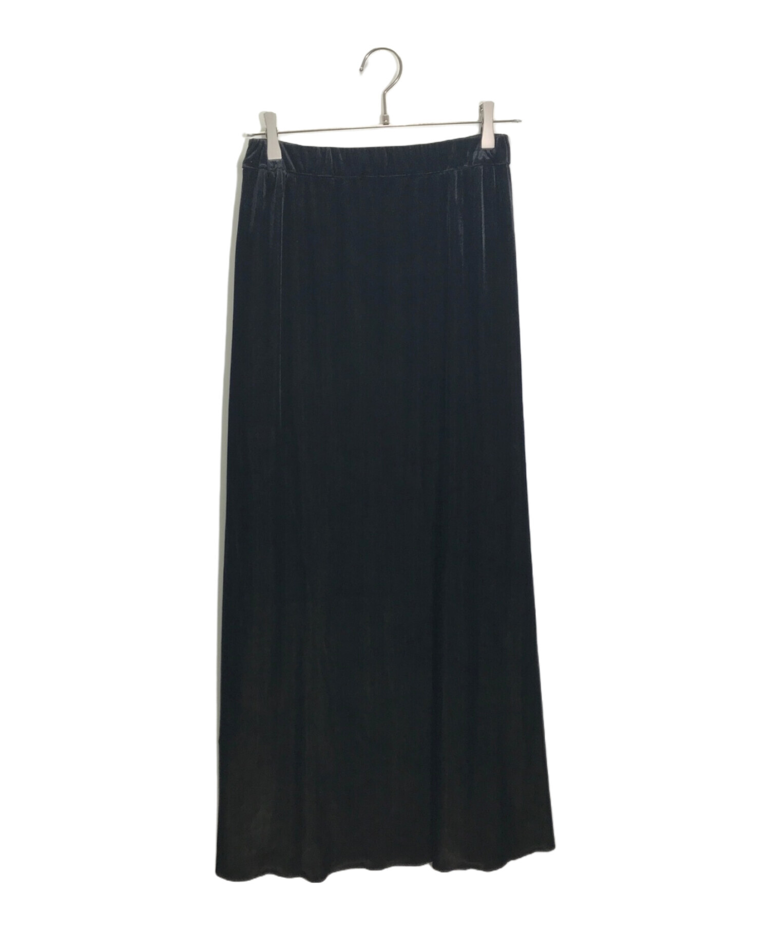 中古・古着通販】Ameri (アメリ) ベロアスカート ブラック サイズ:M 