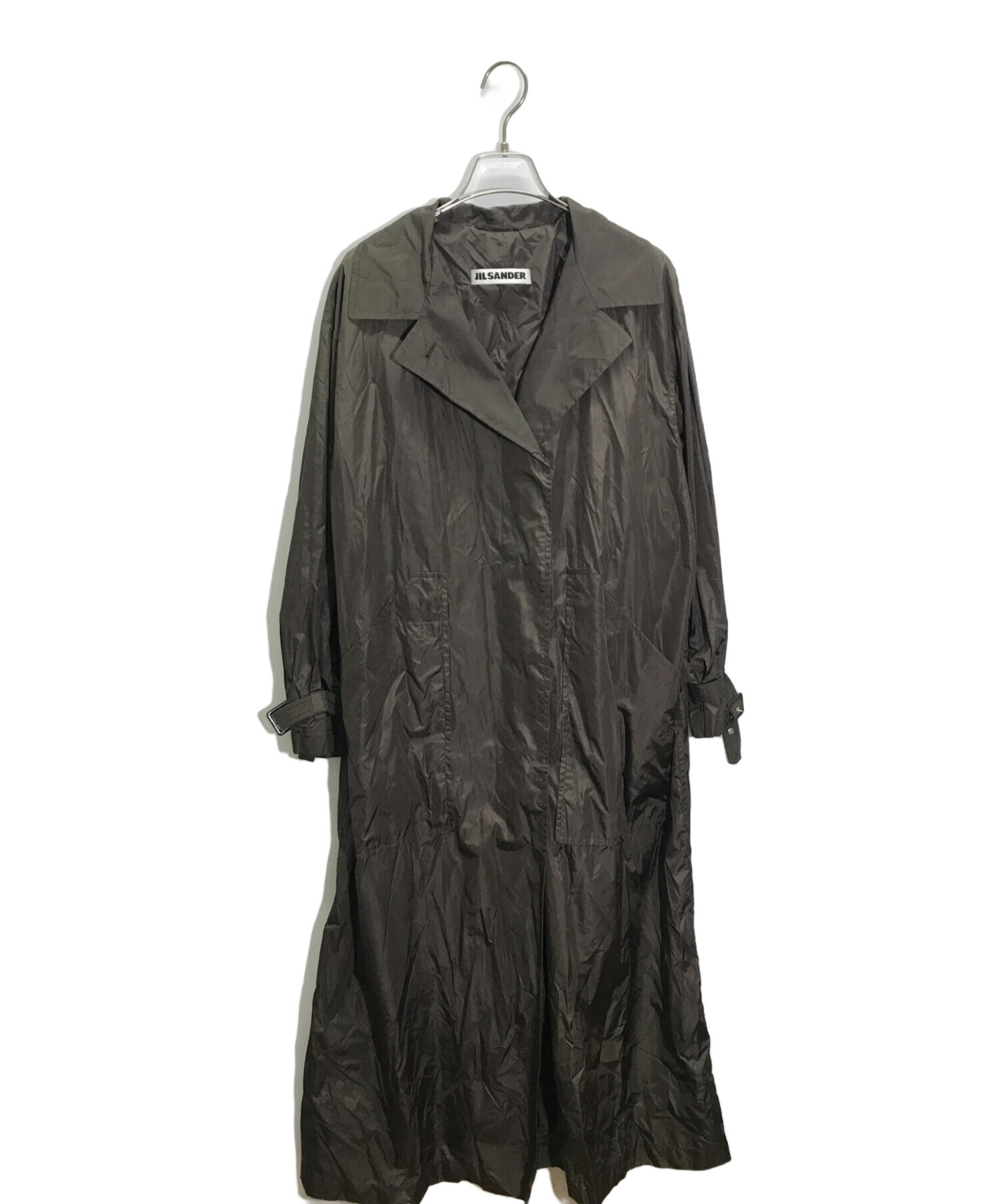 中古・古着通販】JIL SANDER (ジルサンダー) ナイロンコート ブラウン 