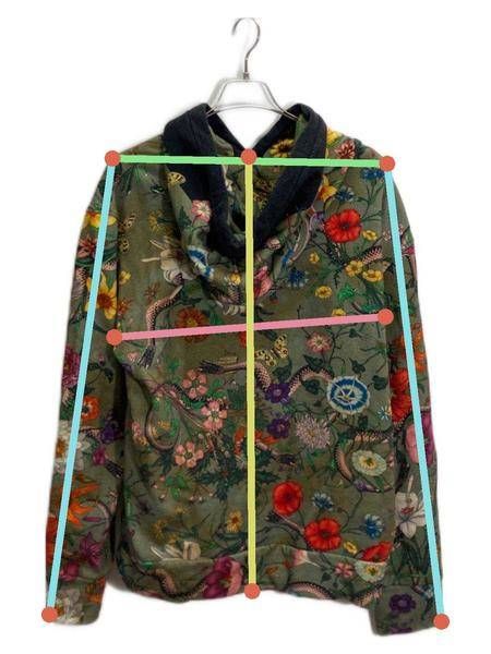 GUCCI パーカーフローラスネークLサイズ【希少】YAMAZAKURA
