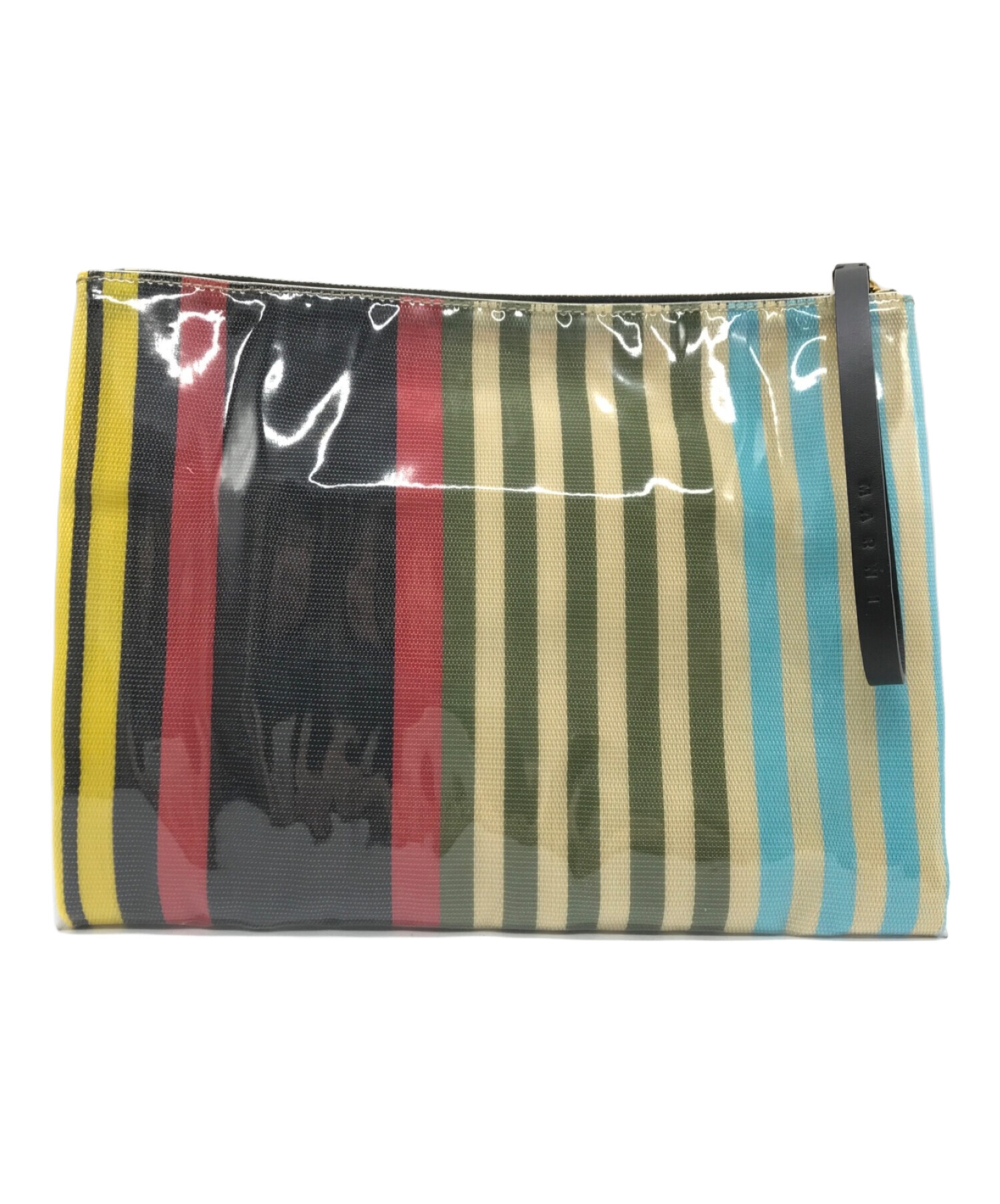 中古・古着通販】MARNI (マルニ) Glossy Grip クラッチバッグ マルチ 