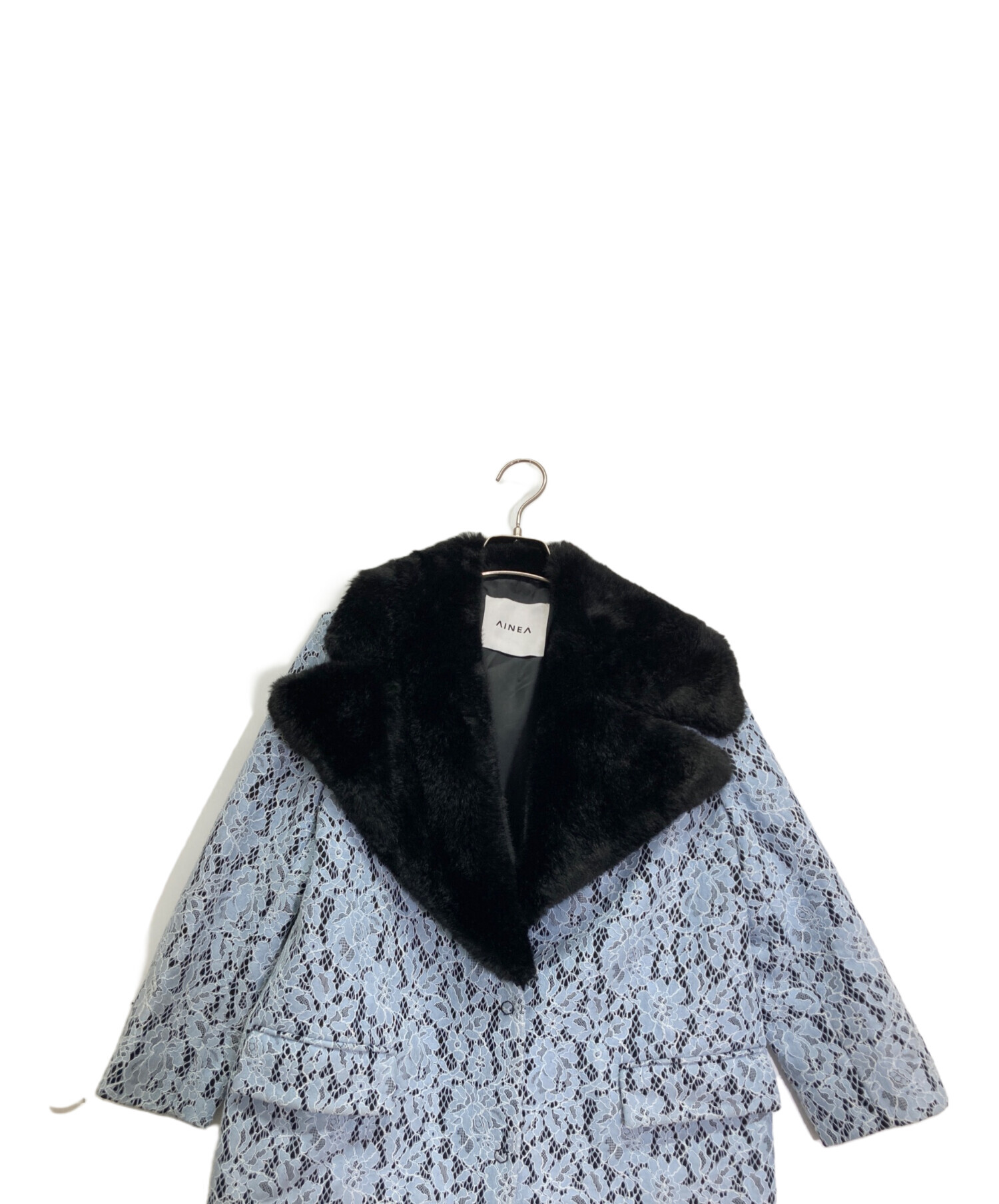 中古・古着通販】ainea (アイネア) コート ブルー サイズ:M｜ブランド 