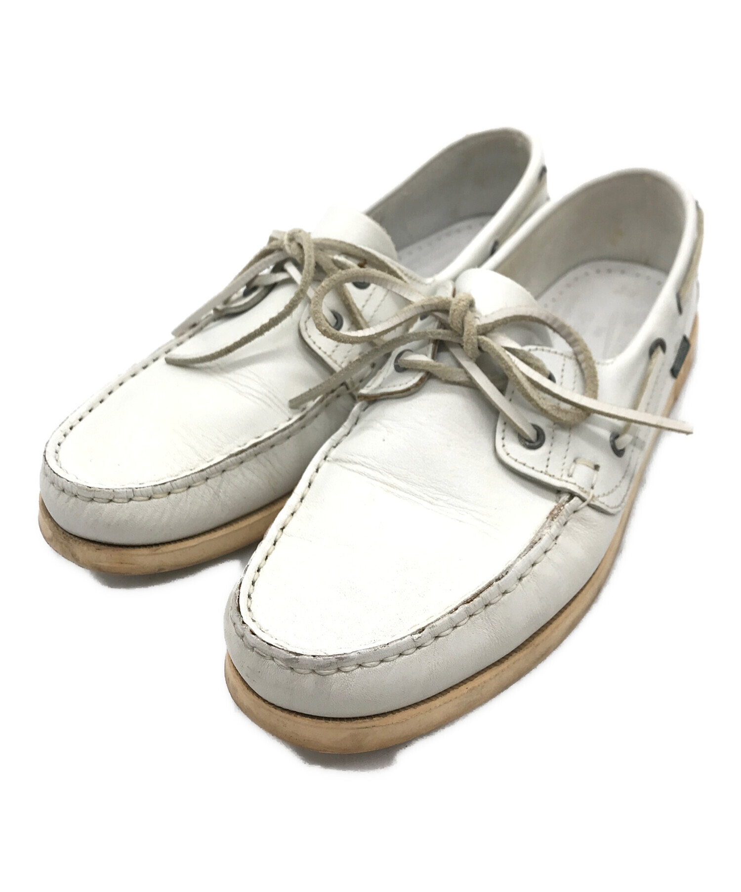 中古・古着通販】PARABOOT (パラブーツ) デッキシューズ ホワイト 