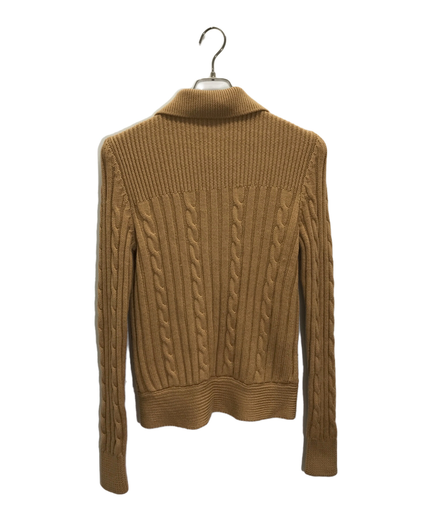 中古・古着通販】MIU MIU (ミュウミュウ) ニットジャケット ブラウン 