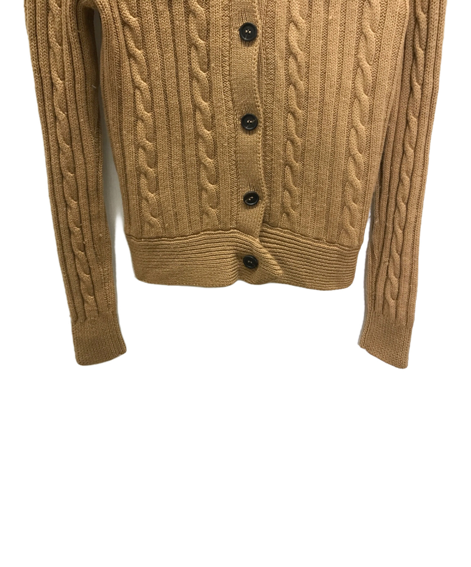 中古・古着通販】MIU MIU (ミュウミュウ) ニットジャケット ブラウン 