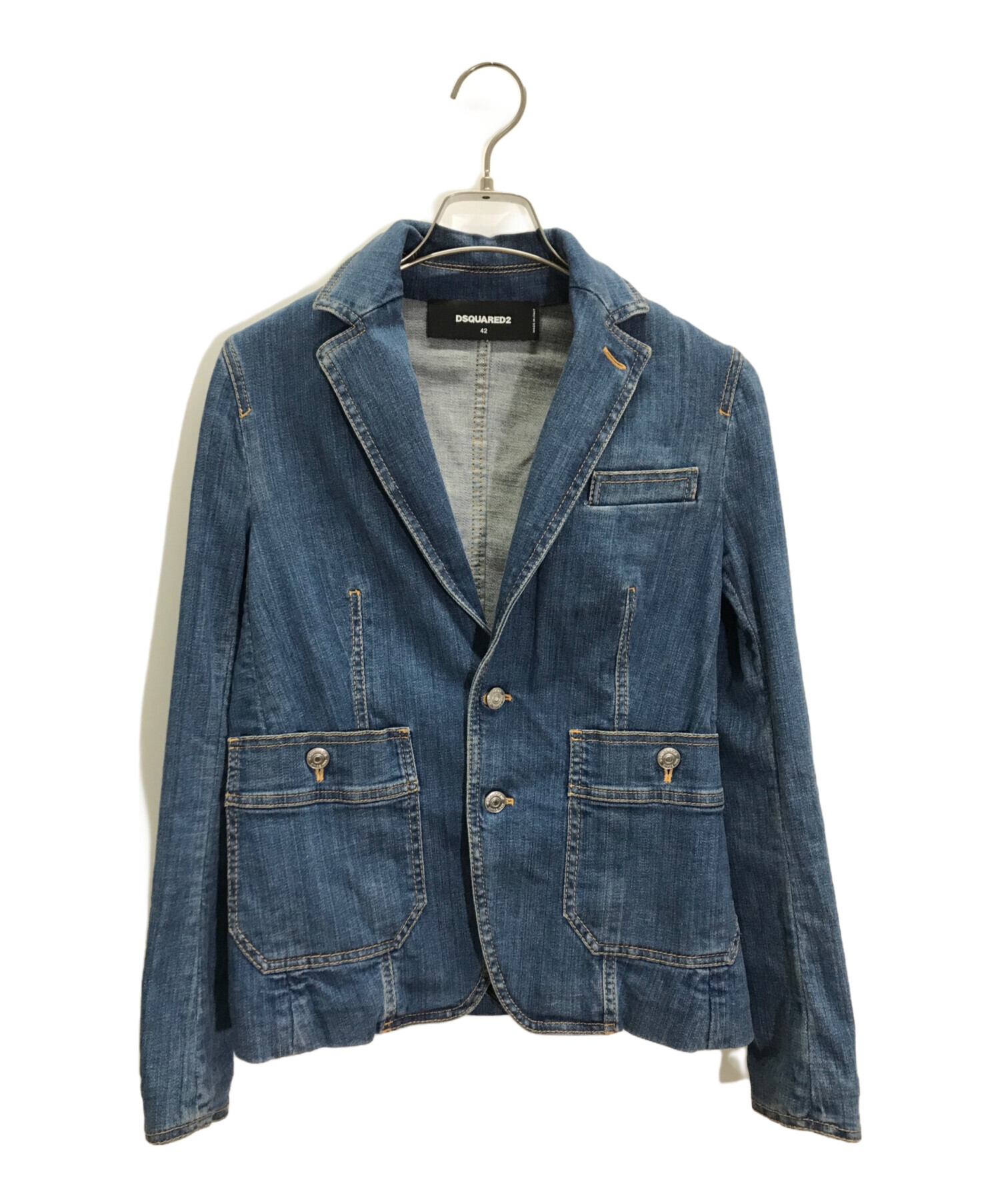 中古・古着通販】DSQUARED2 (ディースクエアード) デニムジャケット 