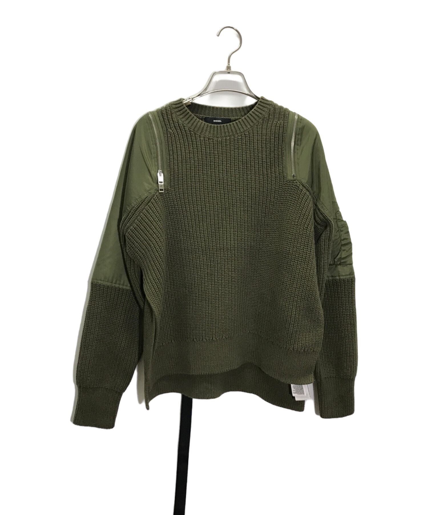 中古・古着通販】diesel (ディーゼル) ニット グリーン サイズ:XS 