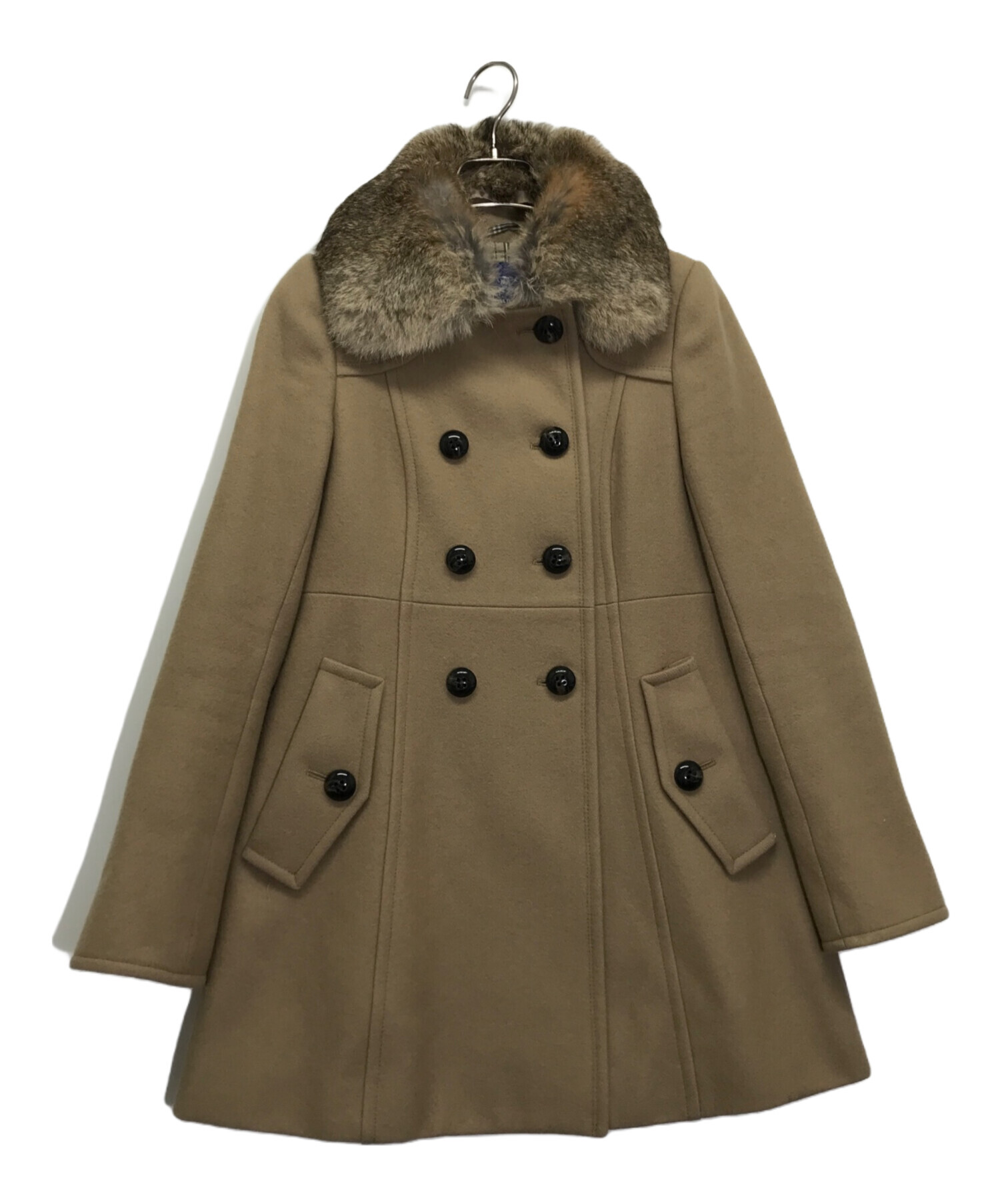 美品】 バーバリー ブラックレーベル コート ワインレッド 恐かっ ⑤ 