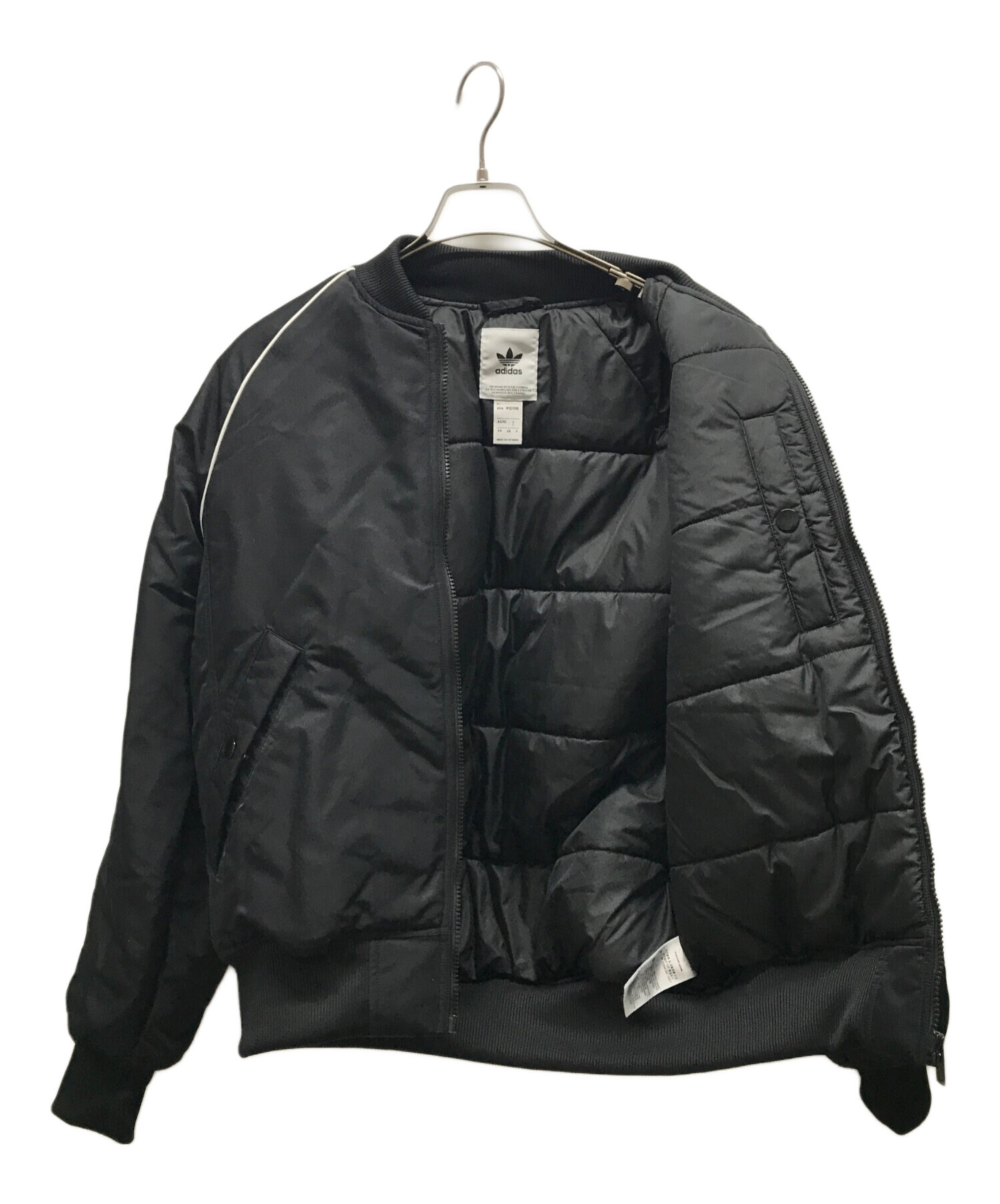 中古・古着通販】adidas (アディダス) ブルゾン ブラック サイズ:S 