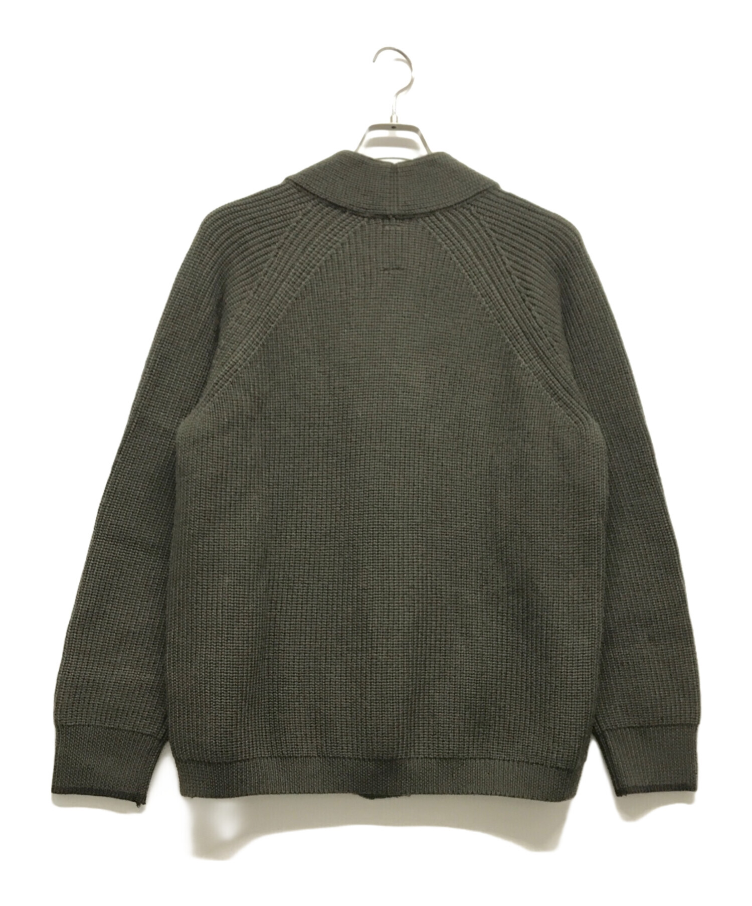 中古・古着通販】BATONER (バトナ―) ニットカーディガン オリーブ 