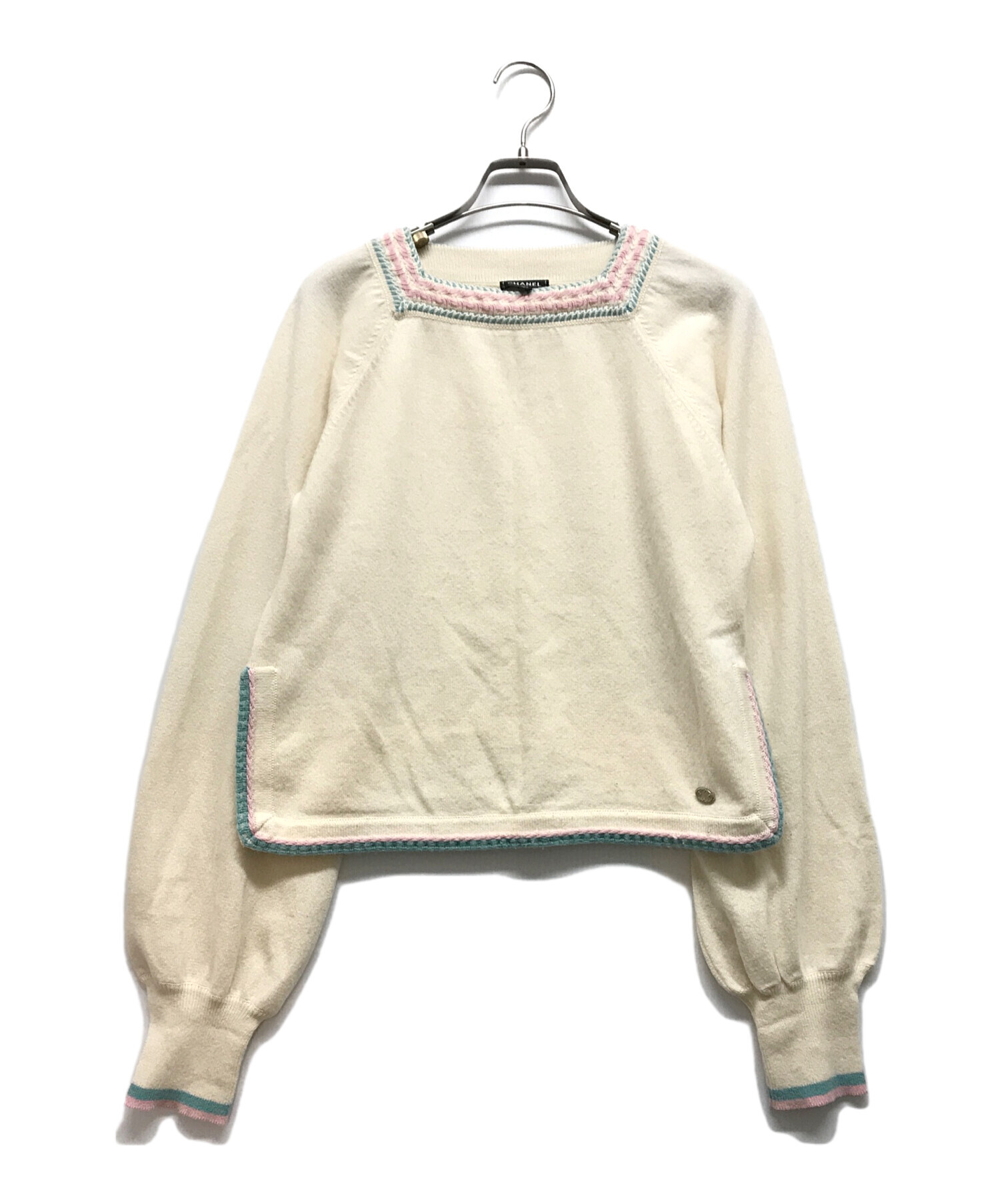 中古・古着通販】CHANEL (シャネル) カシミヤニット アイボリー サイズ 