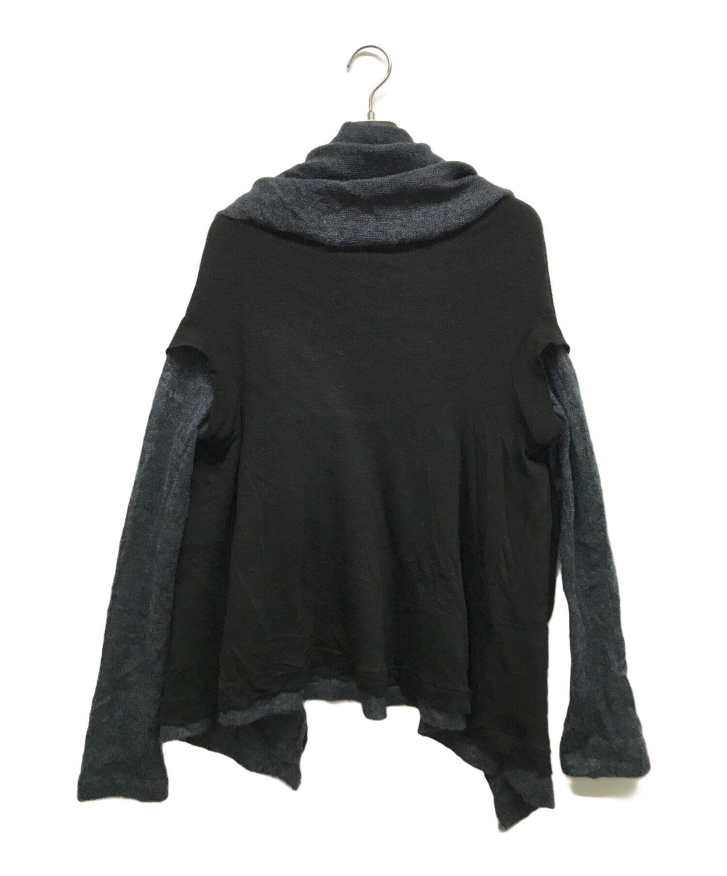中古・古着通販】YOHJI YAMAMOTO (ヨウジヤマモト) モヘアニット切替 
