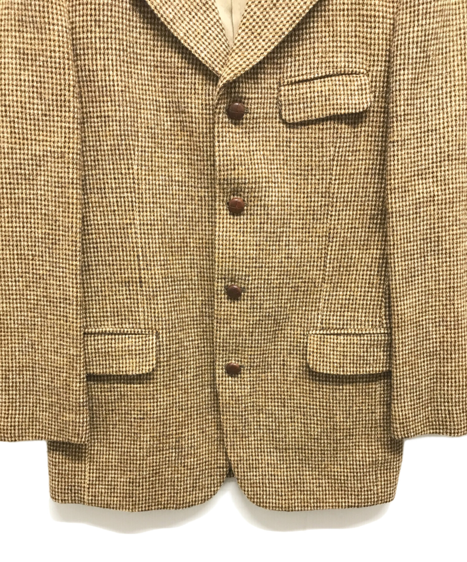 中古・古着通販】SCAPA (スキャパ) ハリスツイードジャケット ベージュ 