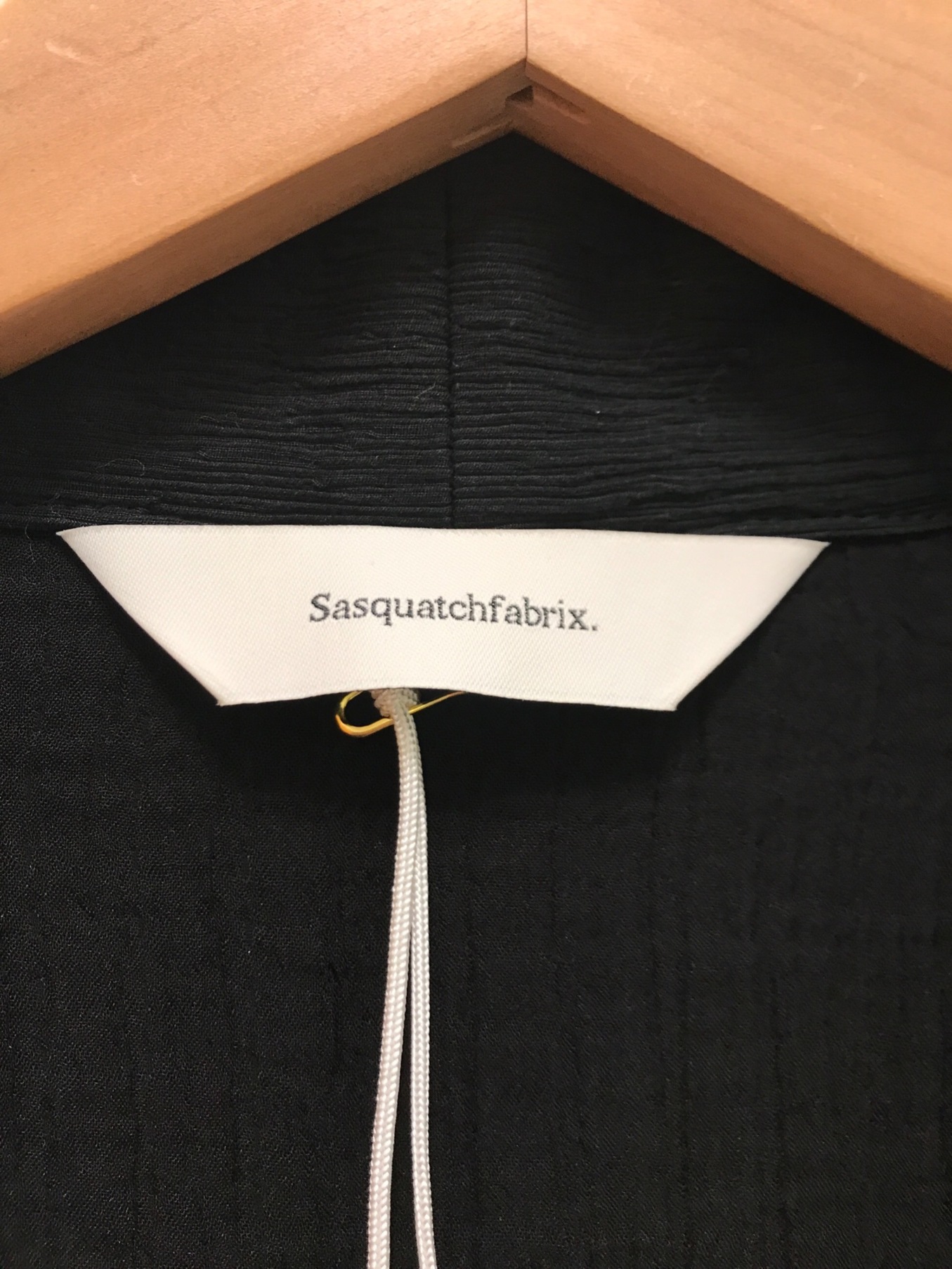 SASQUATCHfabrix. (サスクワッチファブリックス) 22SS楊柳羽織ジャケット ブラック サイズ:L