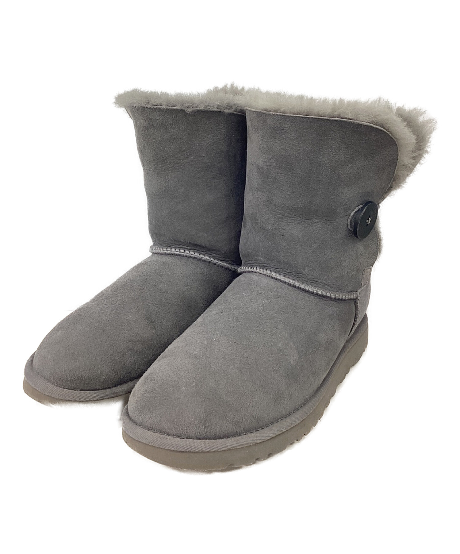 UGG W BAILEY BUTTON BLING 23センチ（UGG ベイリーボタン グレー 