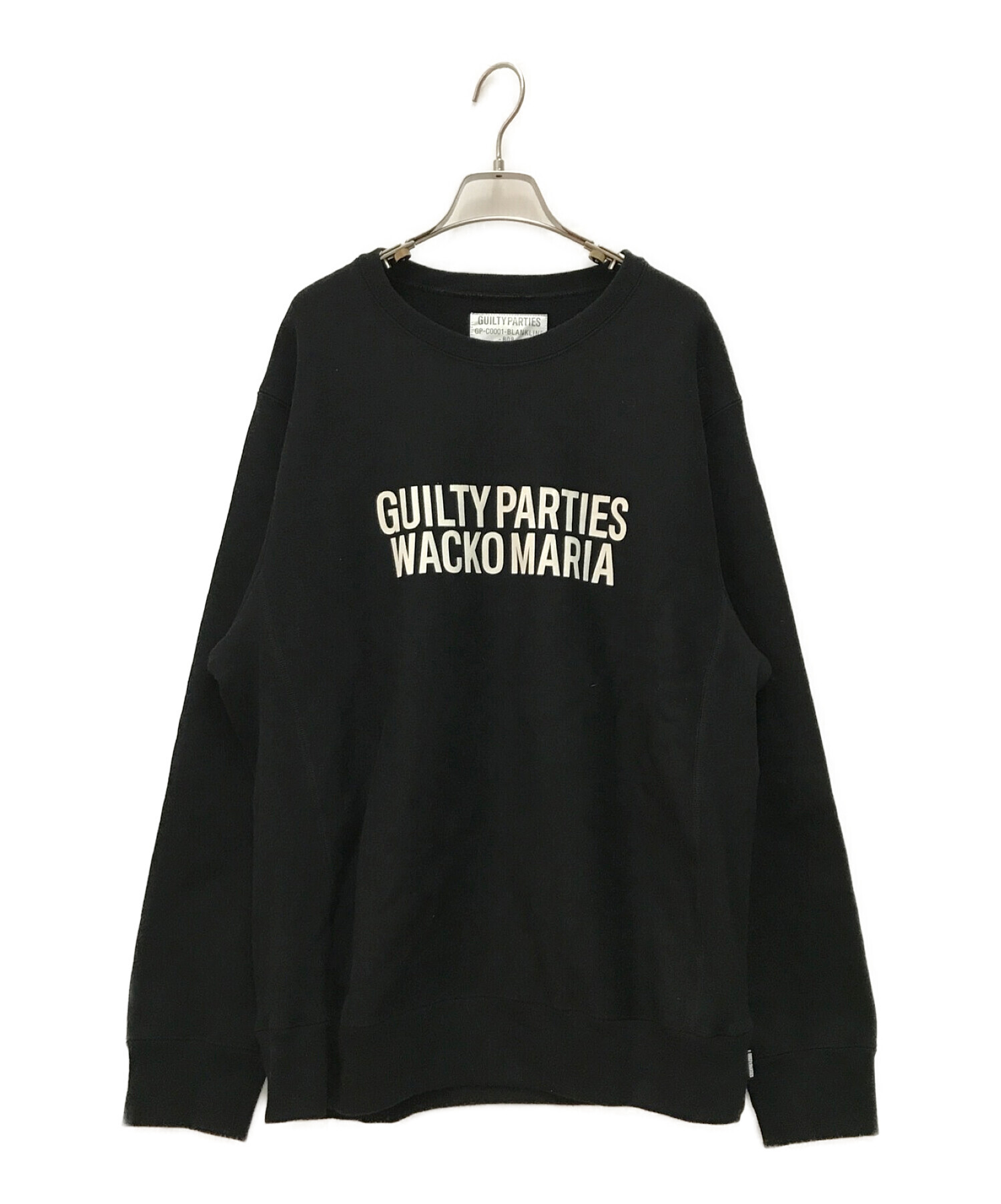 WACKO MARIA (ワコマリア) /HEAVY WEIGHT CREW NECK SWEAT SHIRT  ヘビーウェイトクルーネックスウェットシャツ ブラック サイズ:XL