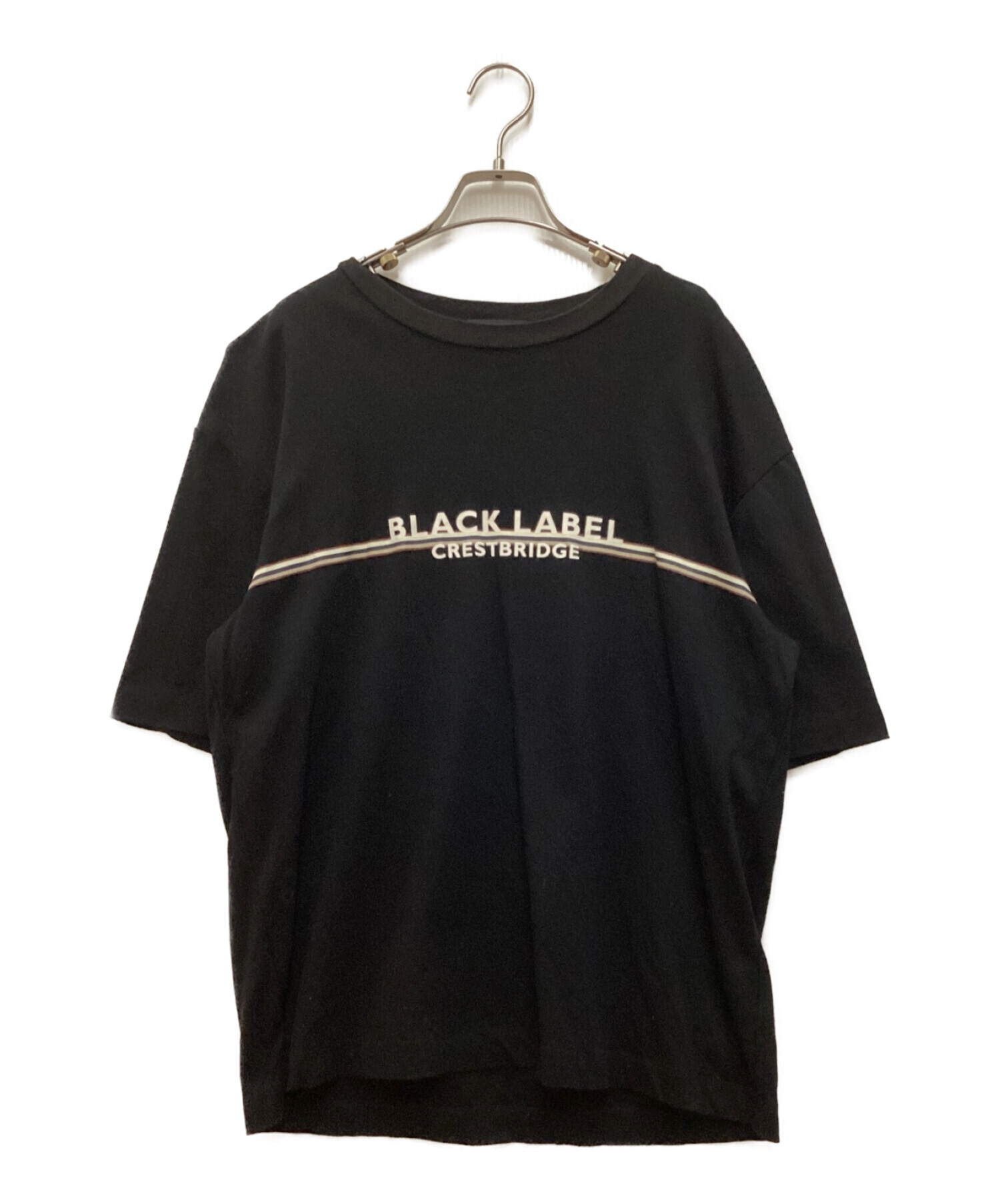《新品未使用》ブラックレーベルクレストブリッジ ロゴ カットソーシンプルTシャツ