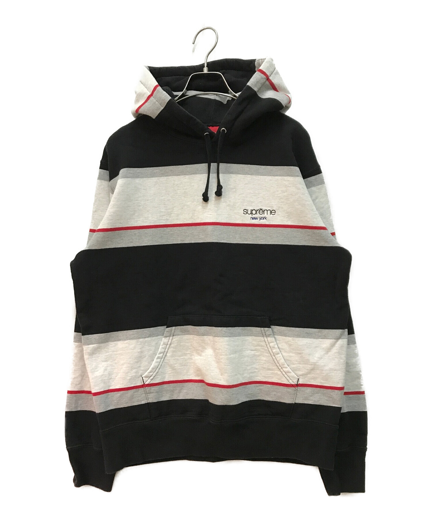 supreme Stripe Hooded Sweatshirt