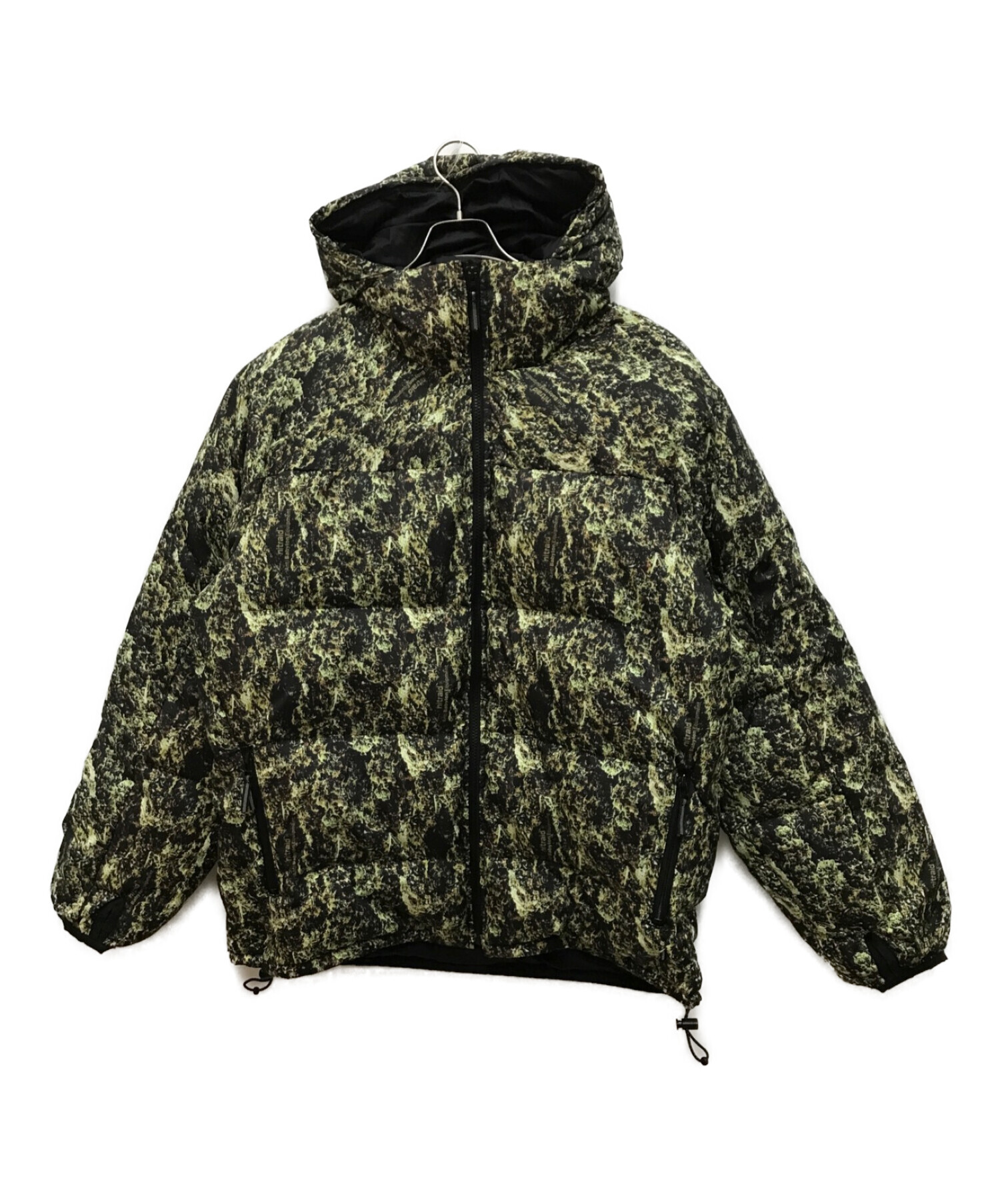 NITRAID (ナイトレイド) ダウンジャケット ブラック×グリーン サイズ:XL