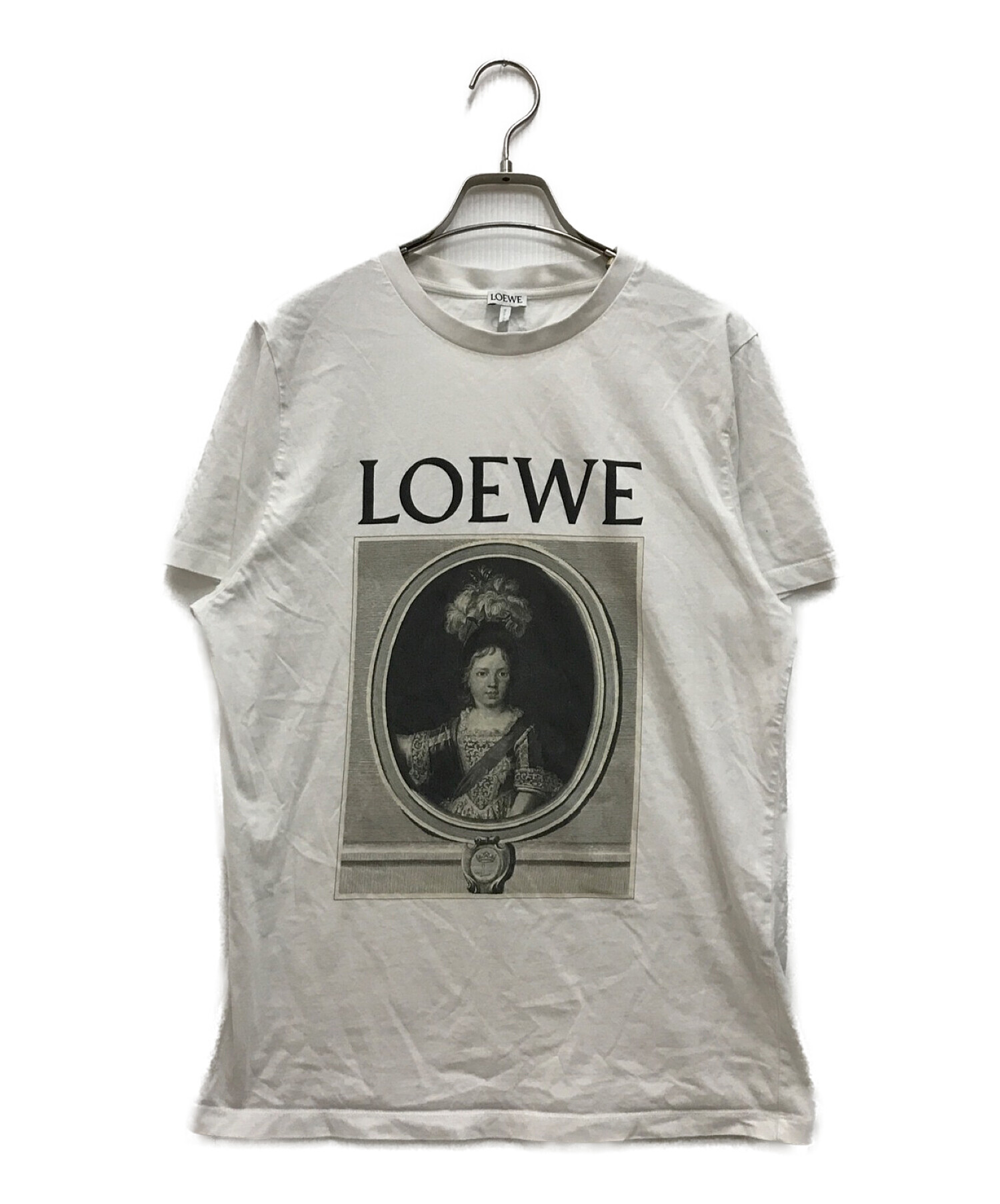 LOEWE (ロエベ) プリントTシャツ　ポートレートTシャツ ホワイト サイズ:M