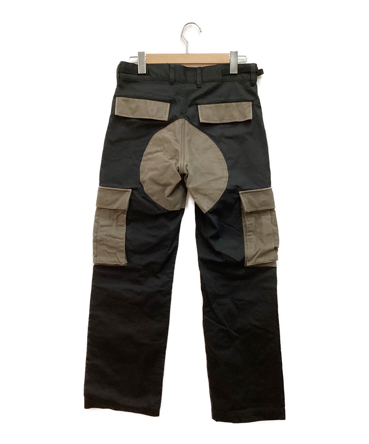 SIMPLY COMPLICATED (シンプリーコンプリケイティド) mechanic cargo pants　メカニックカーゴパンツ　ワークパンツ  ブラック サイズ:S
