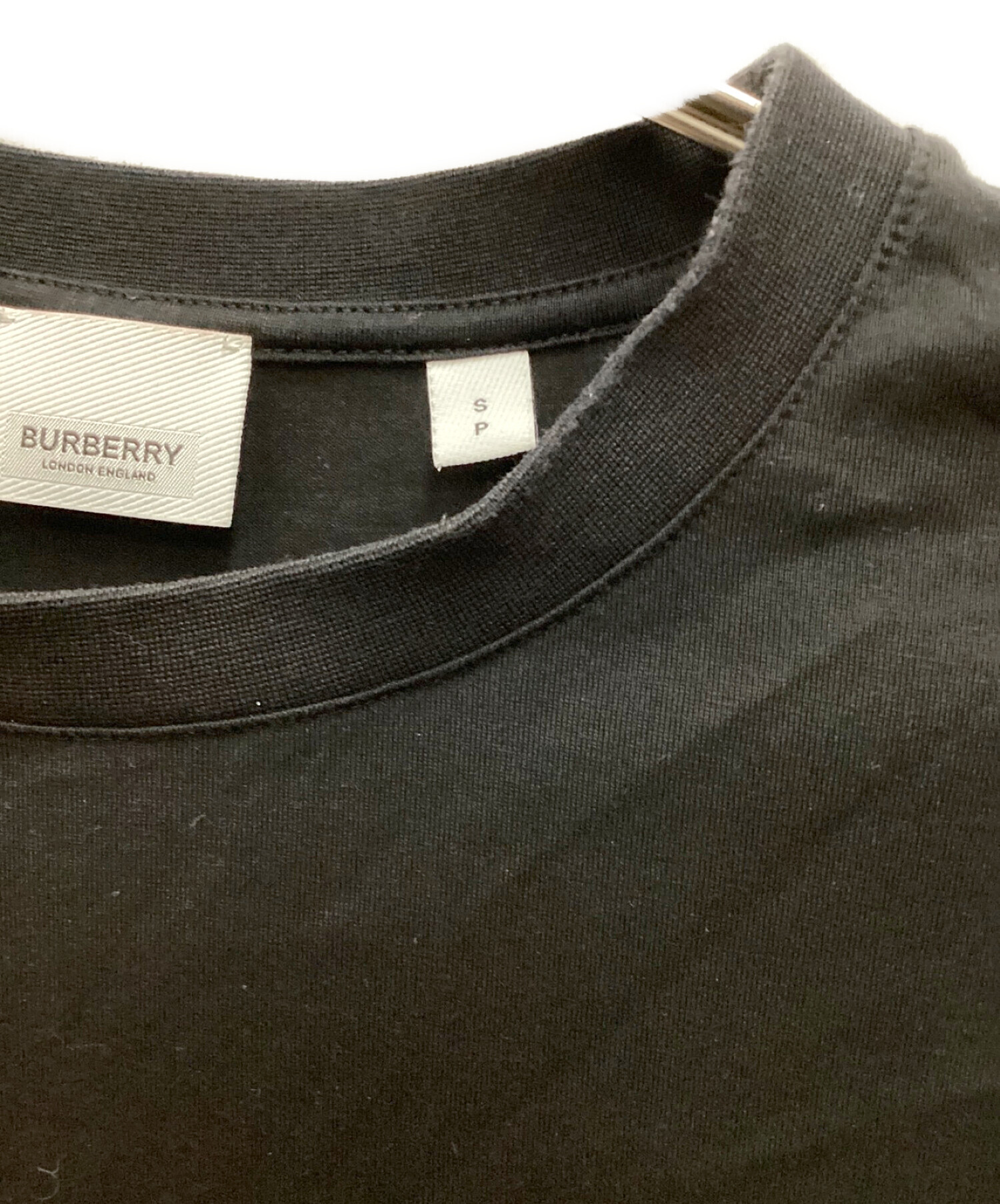 中古・古着通販】BURBERRY (バーバリー) ロゴ刺繍Tシャツ HESFORD  