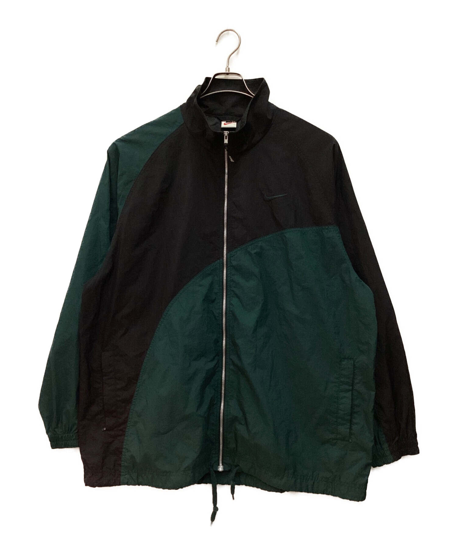 NIKE (ナイキ) ナイロンジャケット グリーン×ブラック サイズ:XL