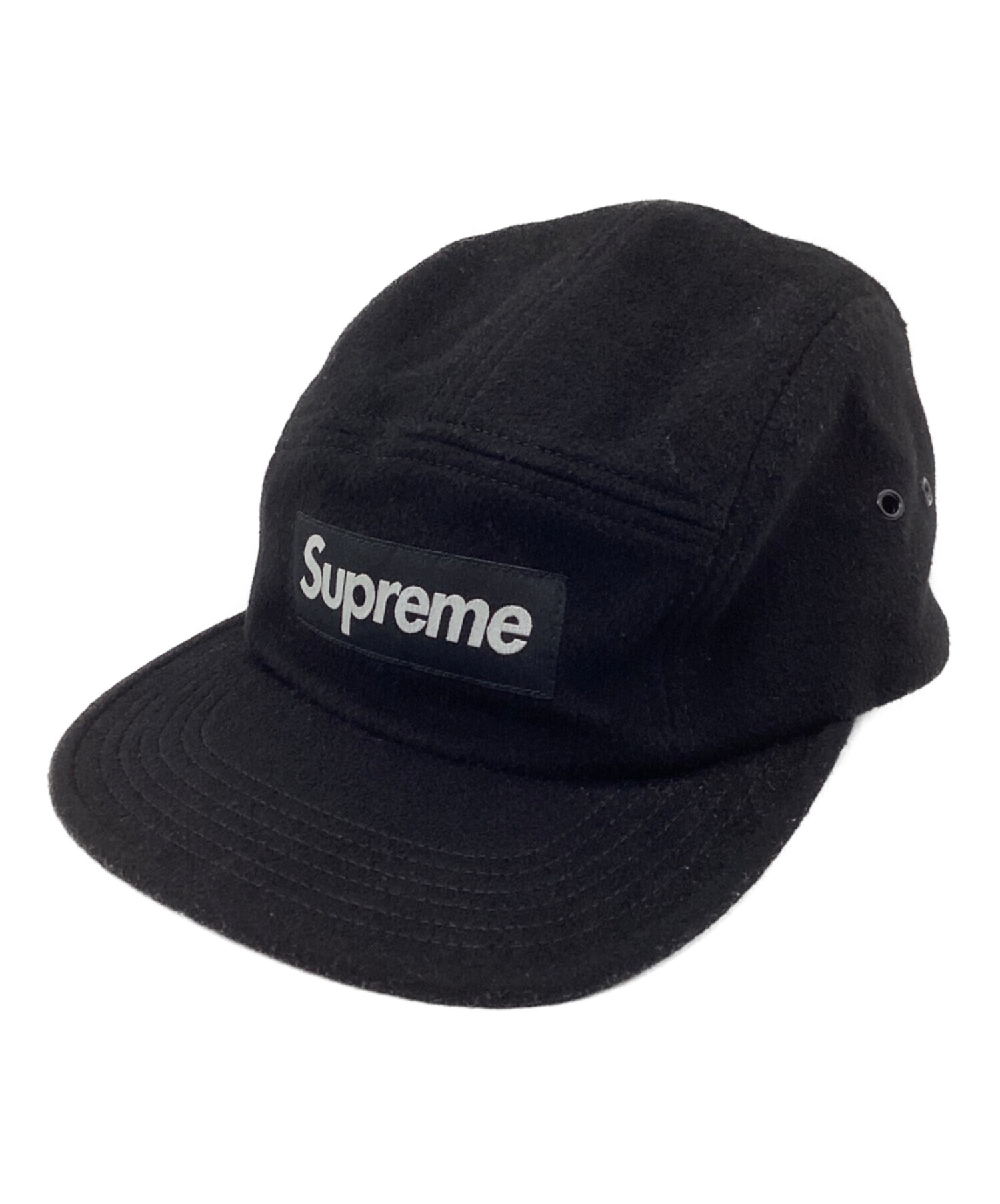 supreme cap シュプリーム　WOOL CAMP CAP BLACK
