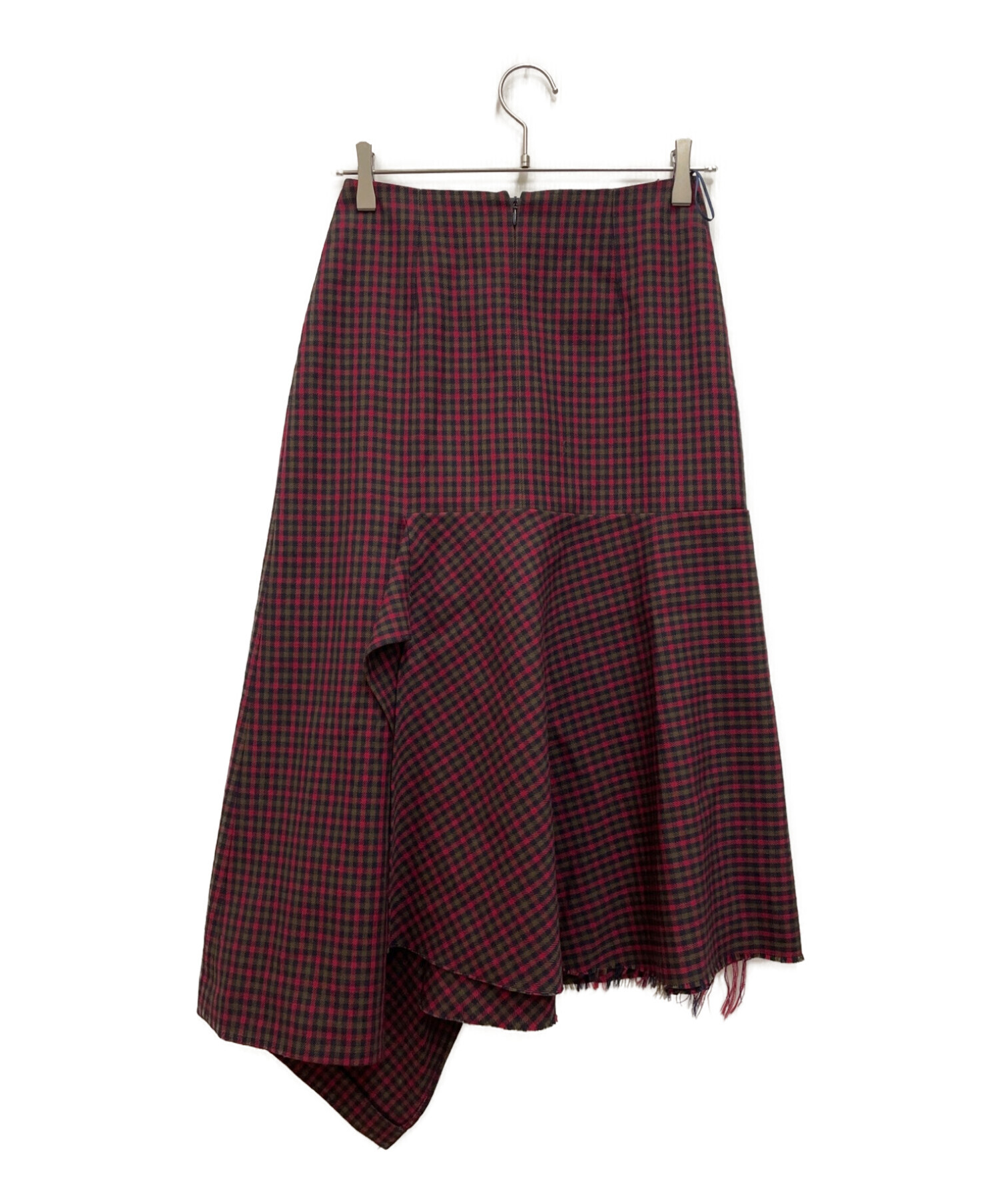 中古・古着通販】BALENCIAGA (バレンシアガ) チェックアシメスカート  