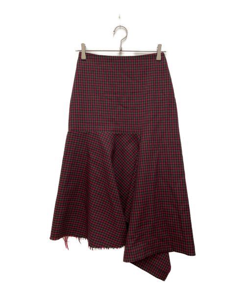 中古・古着通販】BALENCIAGA (バレンシアガ) チェックアシメスカート 