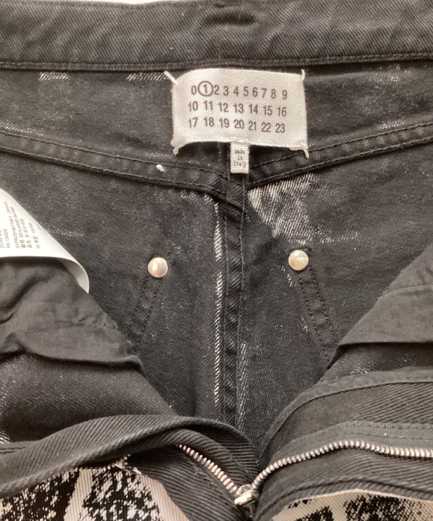 マルジェラブラックデニム36