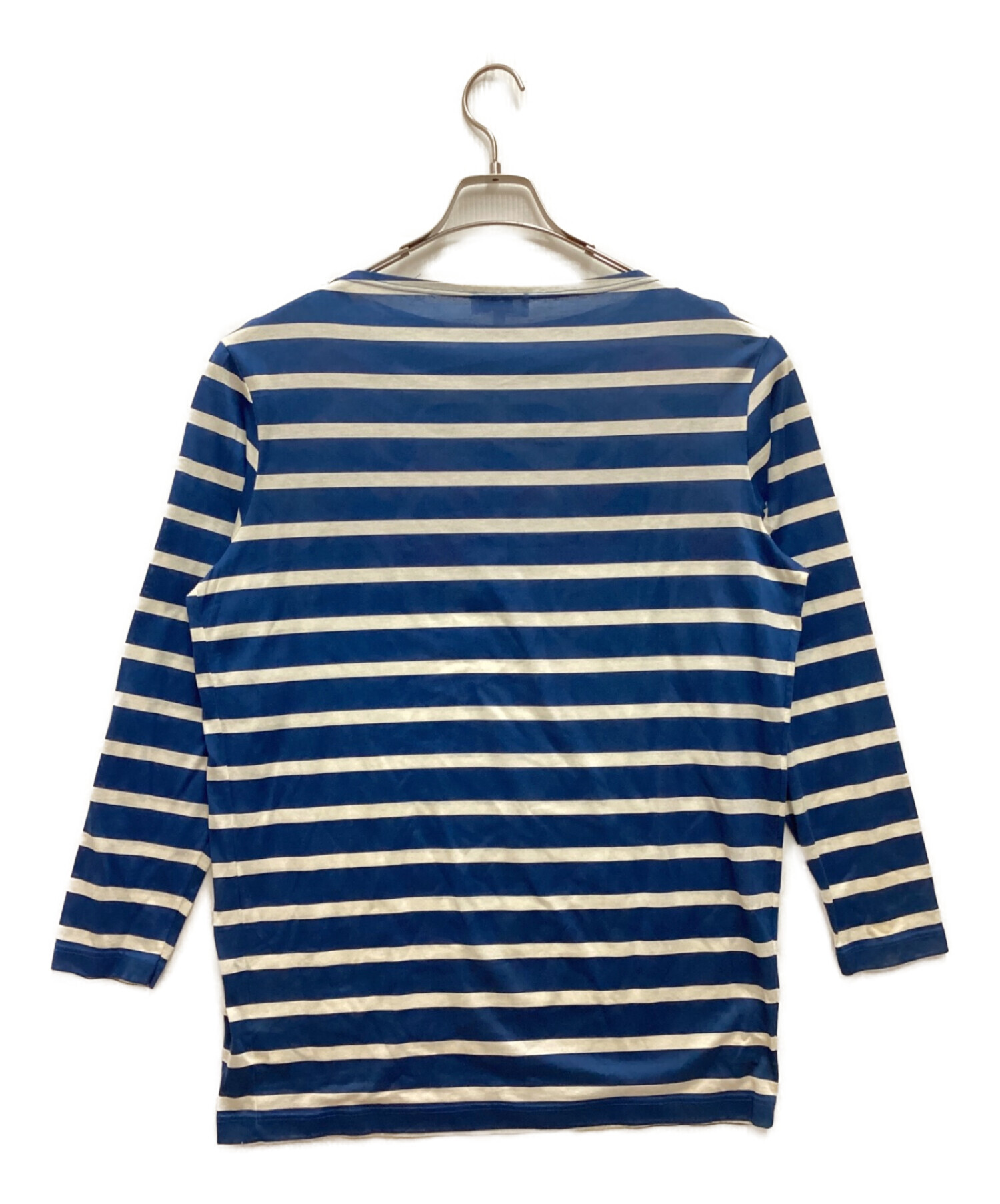1円～ HERMES エルメス 長袖 Tシャツ ボーダー ホワイト レッド 
