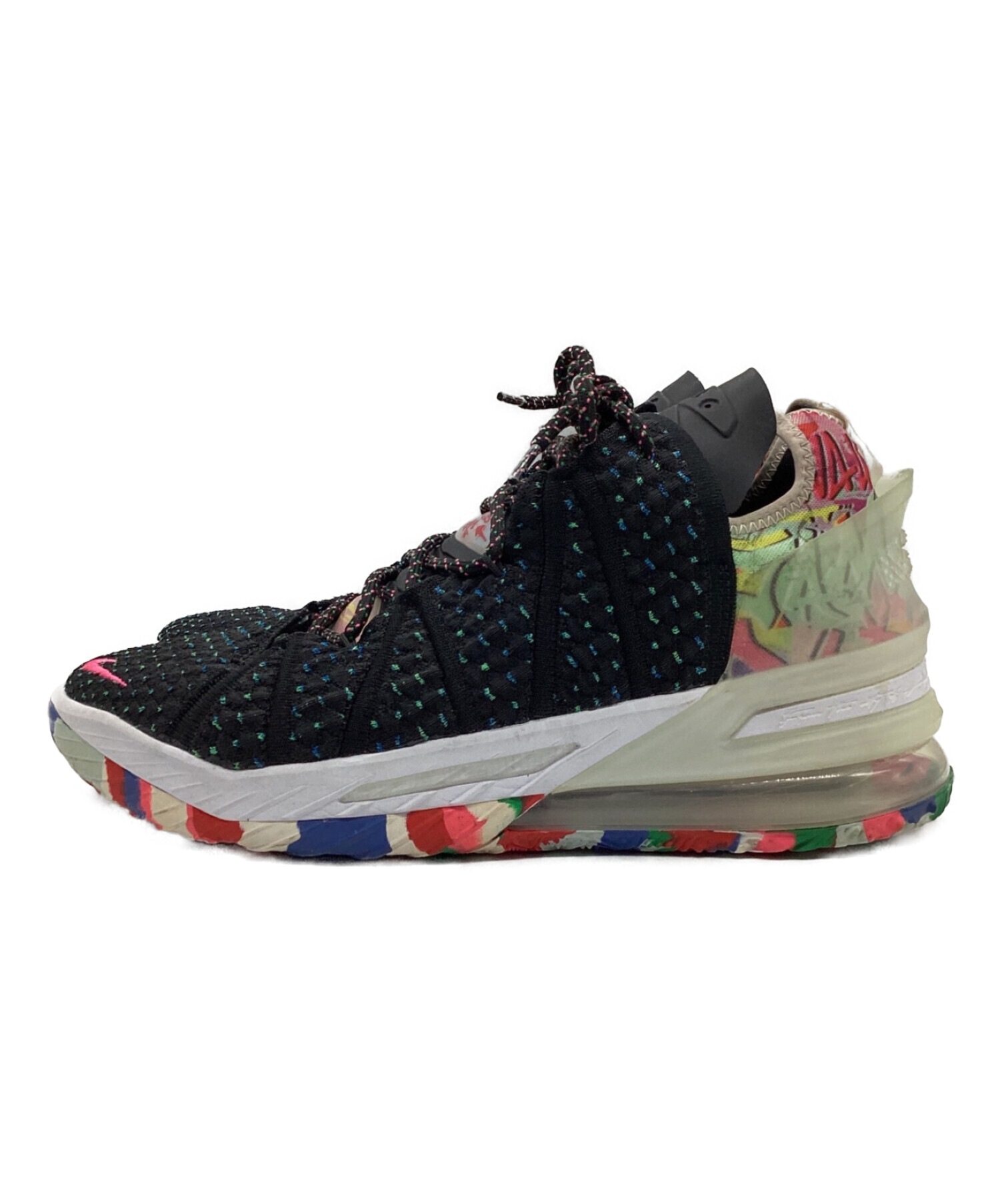 中古・古着通販】NIKE (ナイキ) LEBRON 18/レブロン ブラック サイズ  