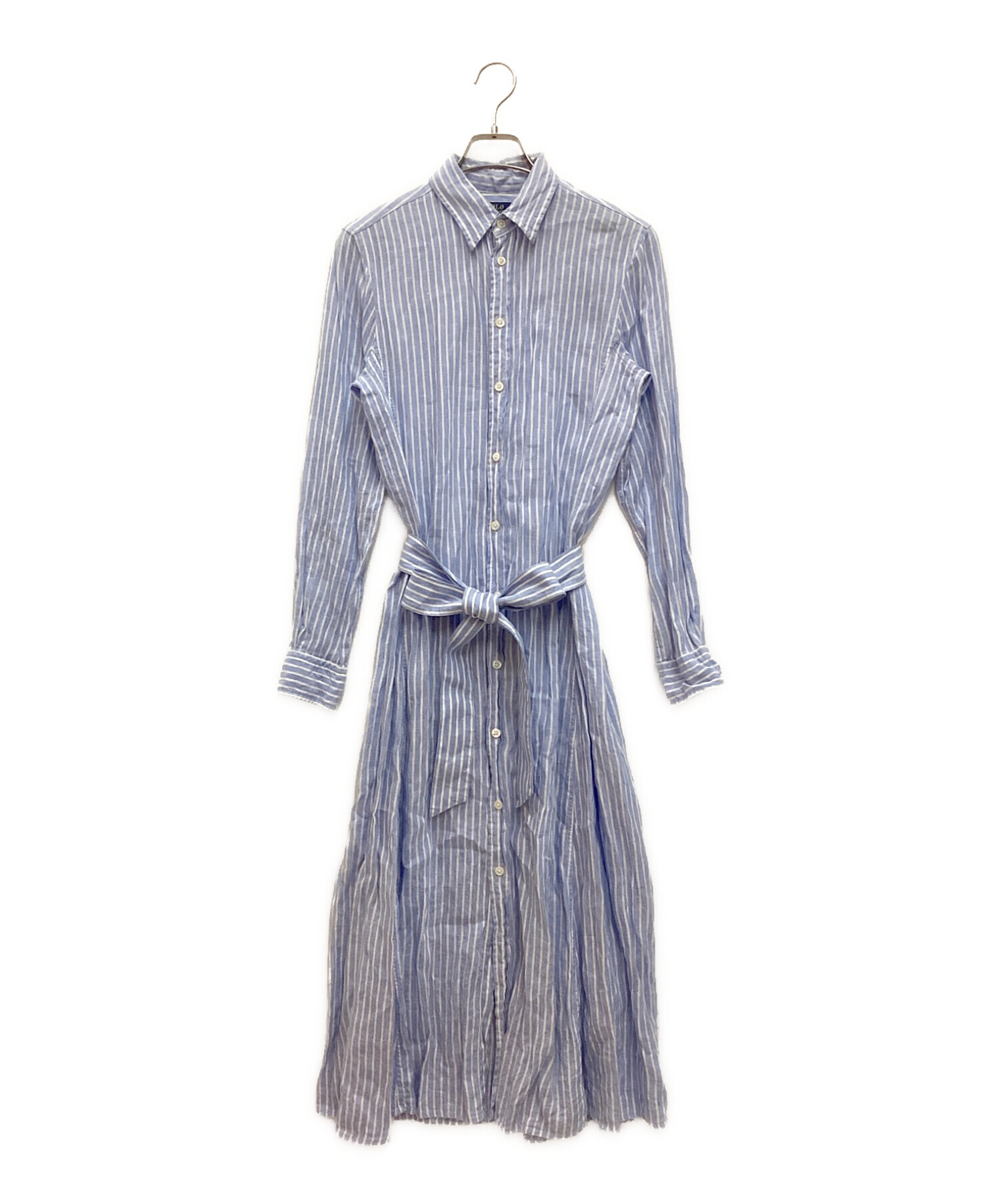中古・古着通販】RALPH LAUREN (ラルフローレン) ストライプ柄リネン 