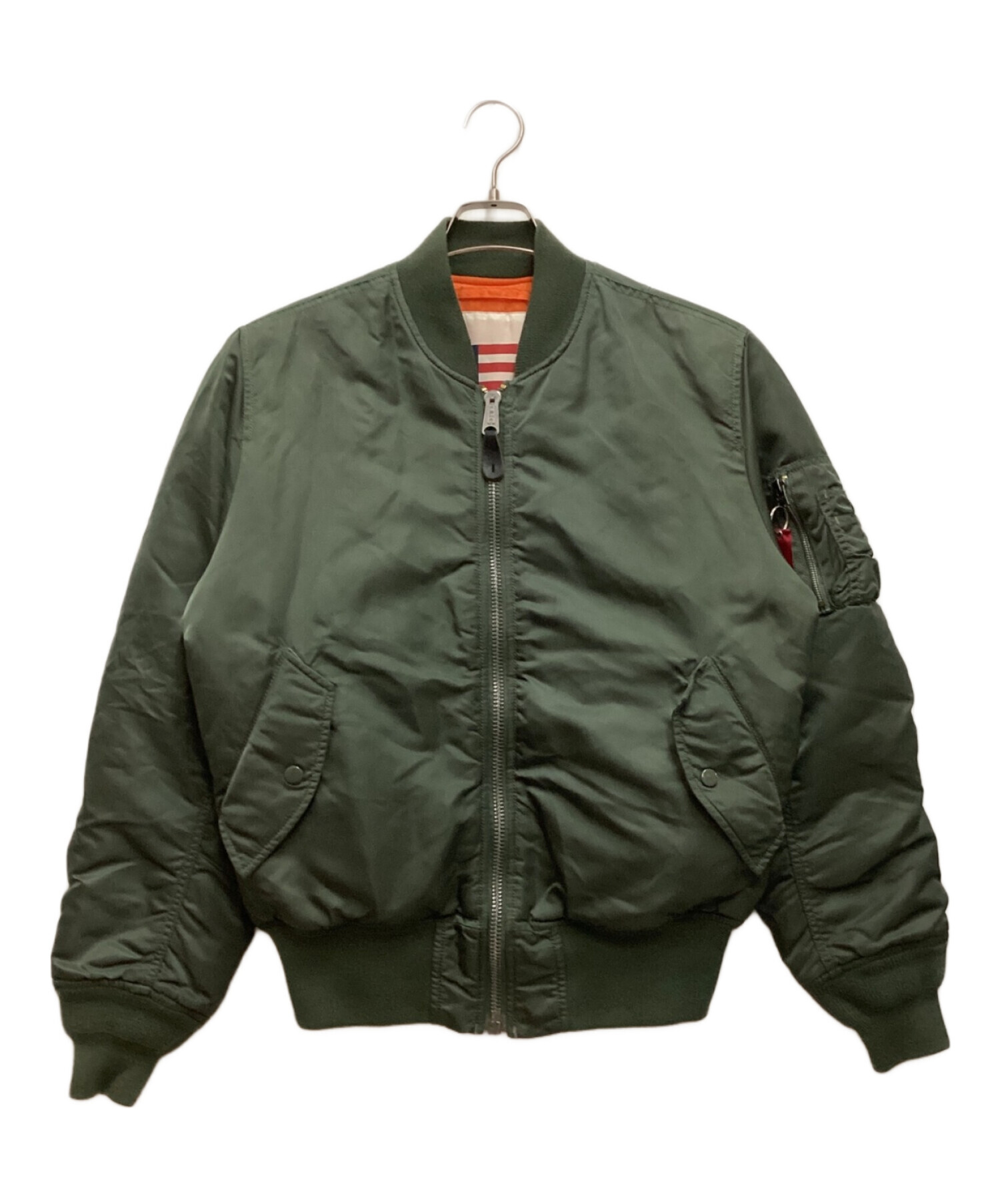 中古・古着通販】ALPHA (アルファ) MA-1ジャケット ブルゾン 
