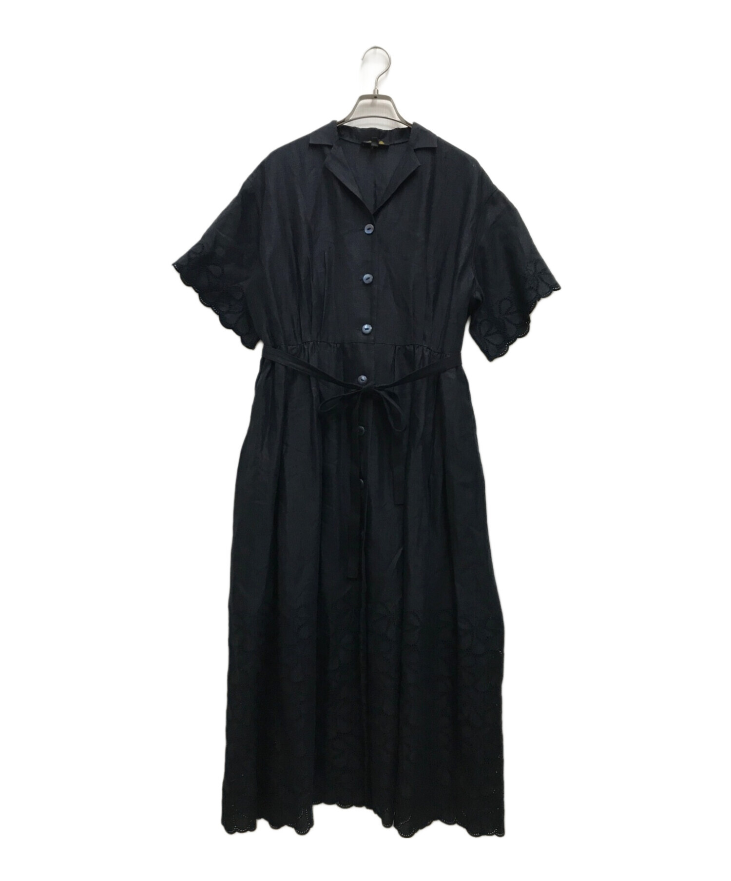 中古・古着通販】DRAWER (ドゥロワー) エンブロダイリーワンピース 