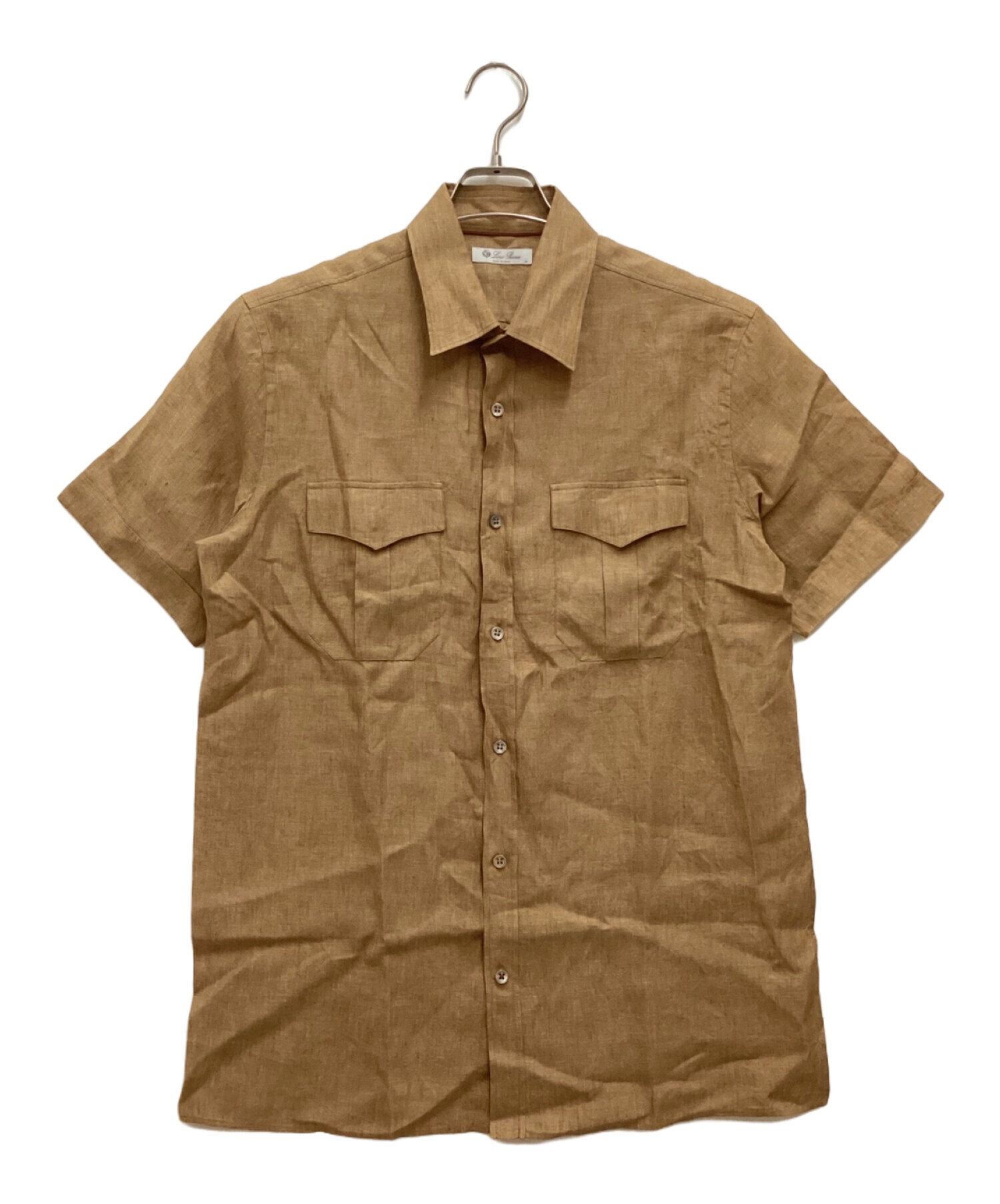 中古・古着通販】LORO PIANA (ロロピアーナ) 半袖リネンシャツ 